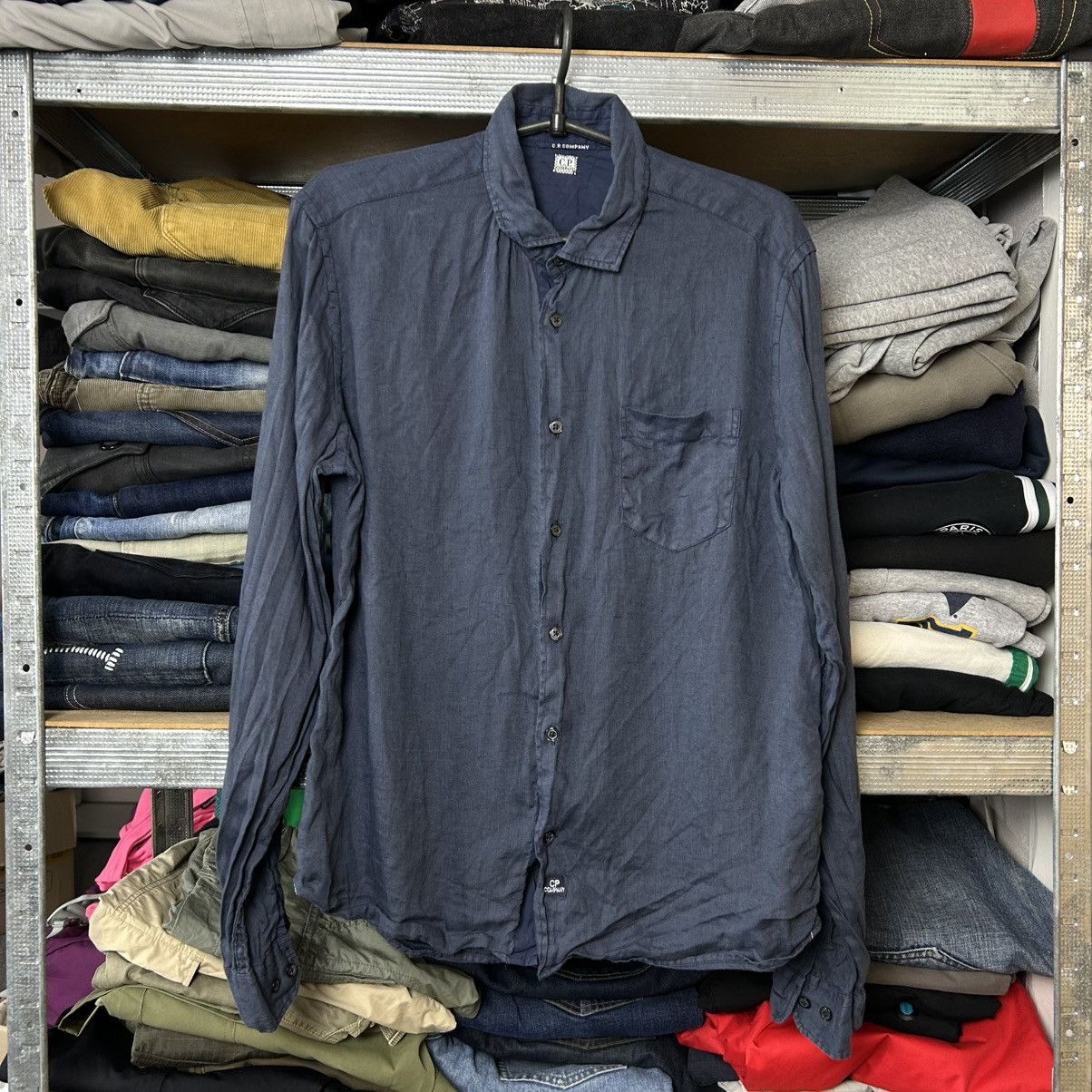 C.P. Company Luxury C.P. Company Small Logo Streetwear y2k button shirt Size US S / EU 44-46 / 1 - 1 Thumbnail