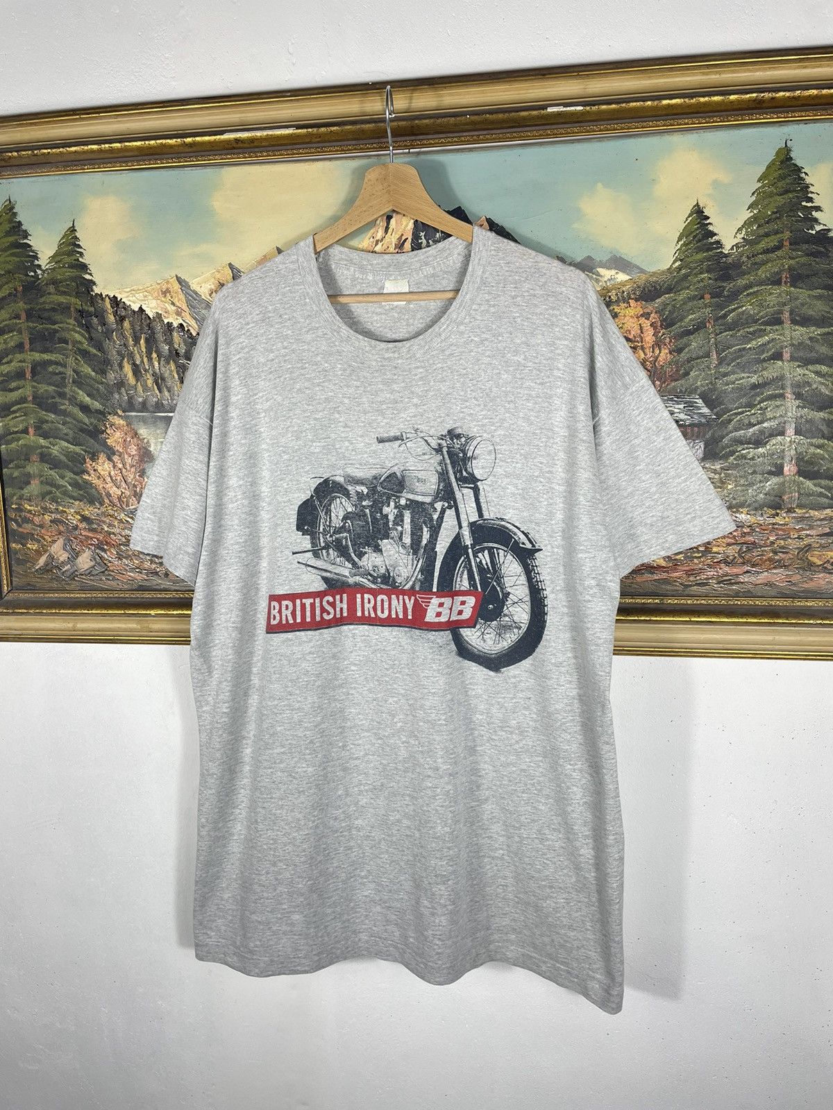 Band Tees × Vintage Vintage Retro 90s Billy Bragg “British Irony” T shirt Size US XL / EU 56 / 4 - 2 Thumbnail