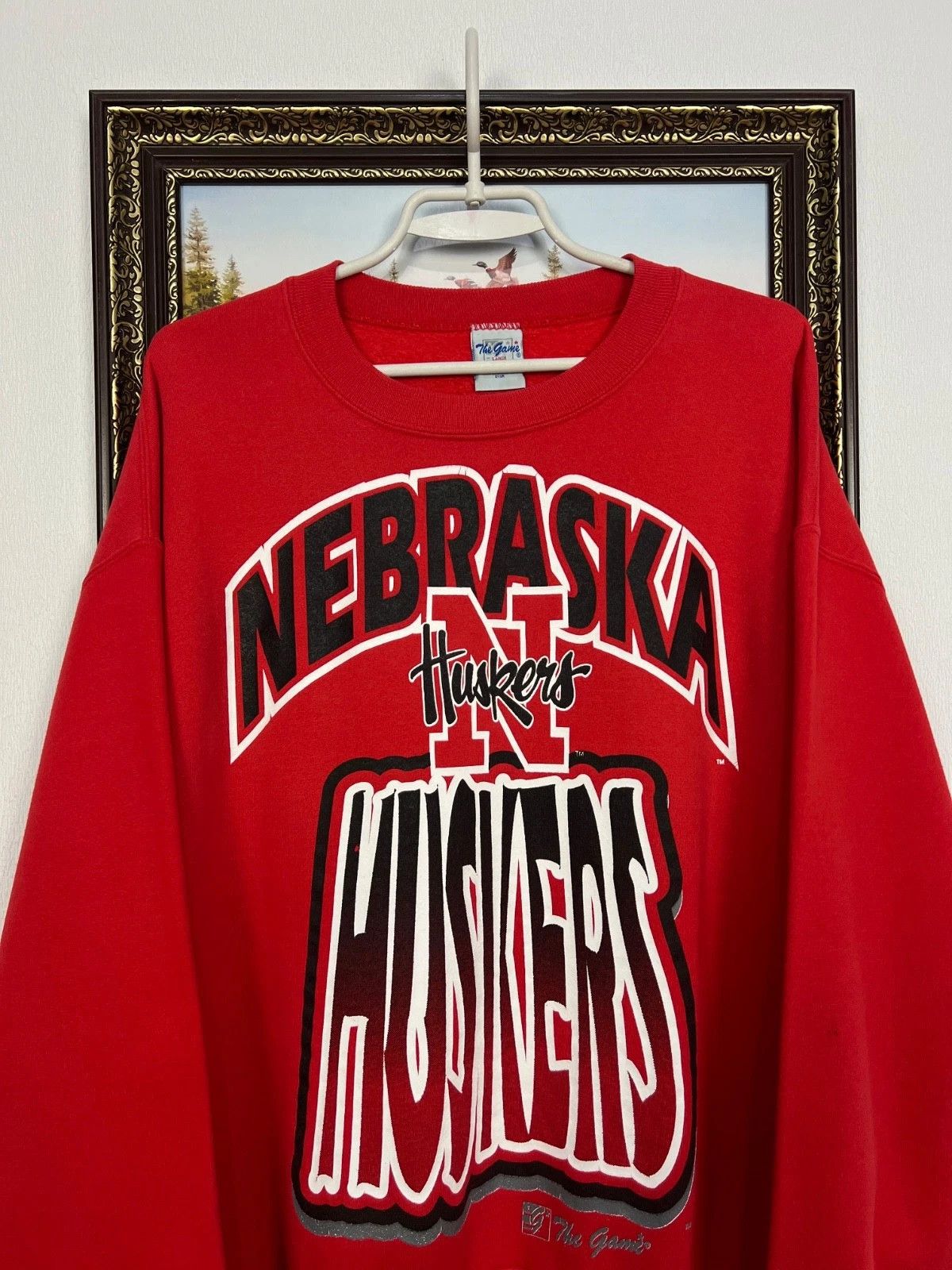 Vintage Vintage Nebraska Huskers Sweatshirt NCAA Jacket Crewneck Size US L / EU 52-54 / 3 - 2 Thumbnail