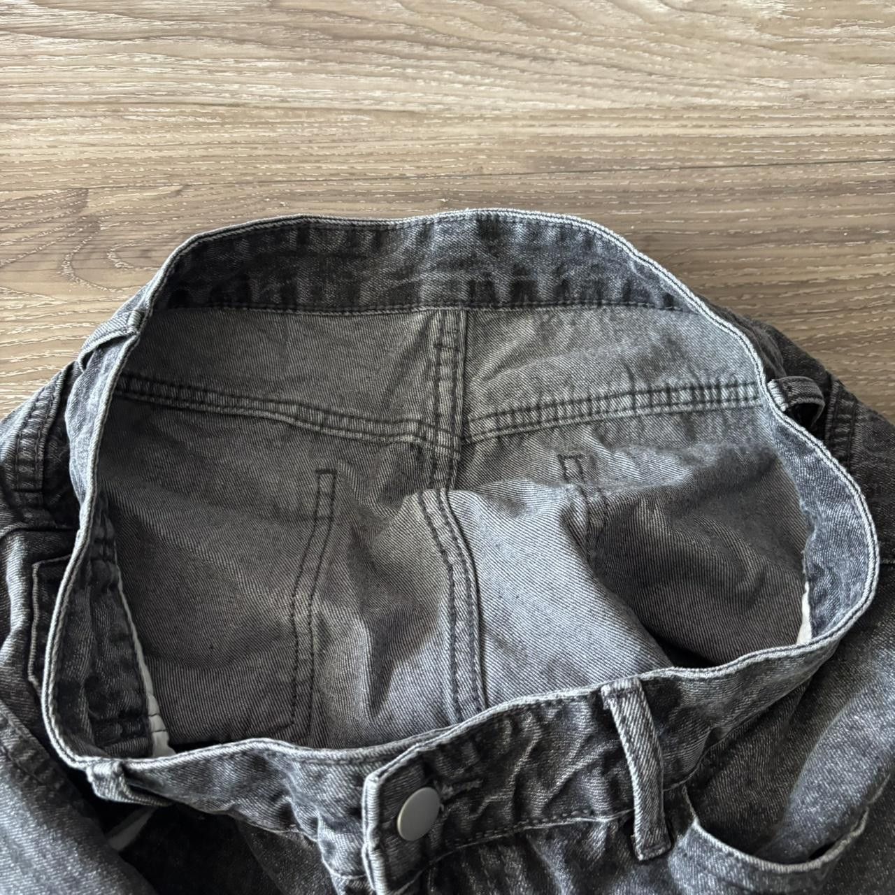 Japanese Brand Crazy Vintage Y2K/2000s Baggy Faded Black Skater Style Denim Jeans! 32x27 Size US 32 / EU 48 - 7 Thumbnail