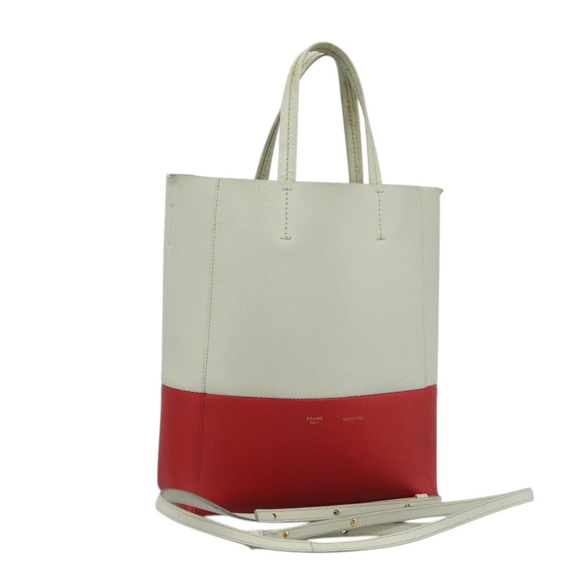 Celine CELINE Tote Bag Leather Red Size ONE SIZE - 1 Thumbnail