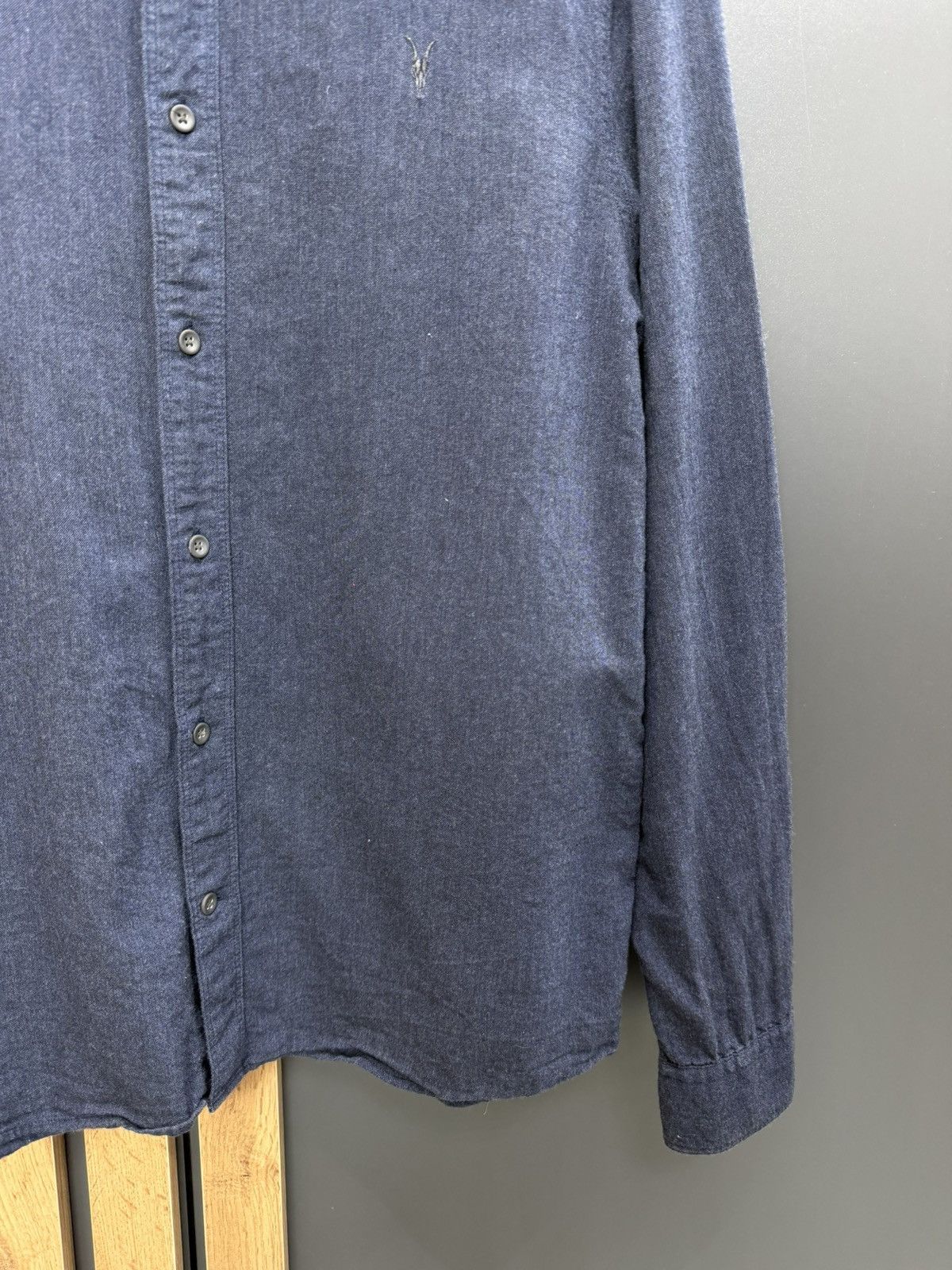 Allsaints Allsaints Millard Long Sleeve Cotton Shirt Size L Size US L / EU 52-54 / 3 - 3 Thumbnail
