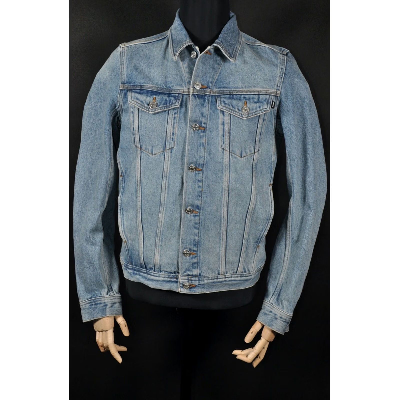 Diesel DIESEL O0S0EW R-ELSHARK XP Jacket Men Denim L Blue 100% Cotton Chest 55 cm Back 62 cm 24.41" Length Sleeve 70 cm 27.56" Vintage: No Size US L / EU 52-54 / 3 - 2 Thumbnail