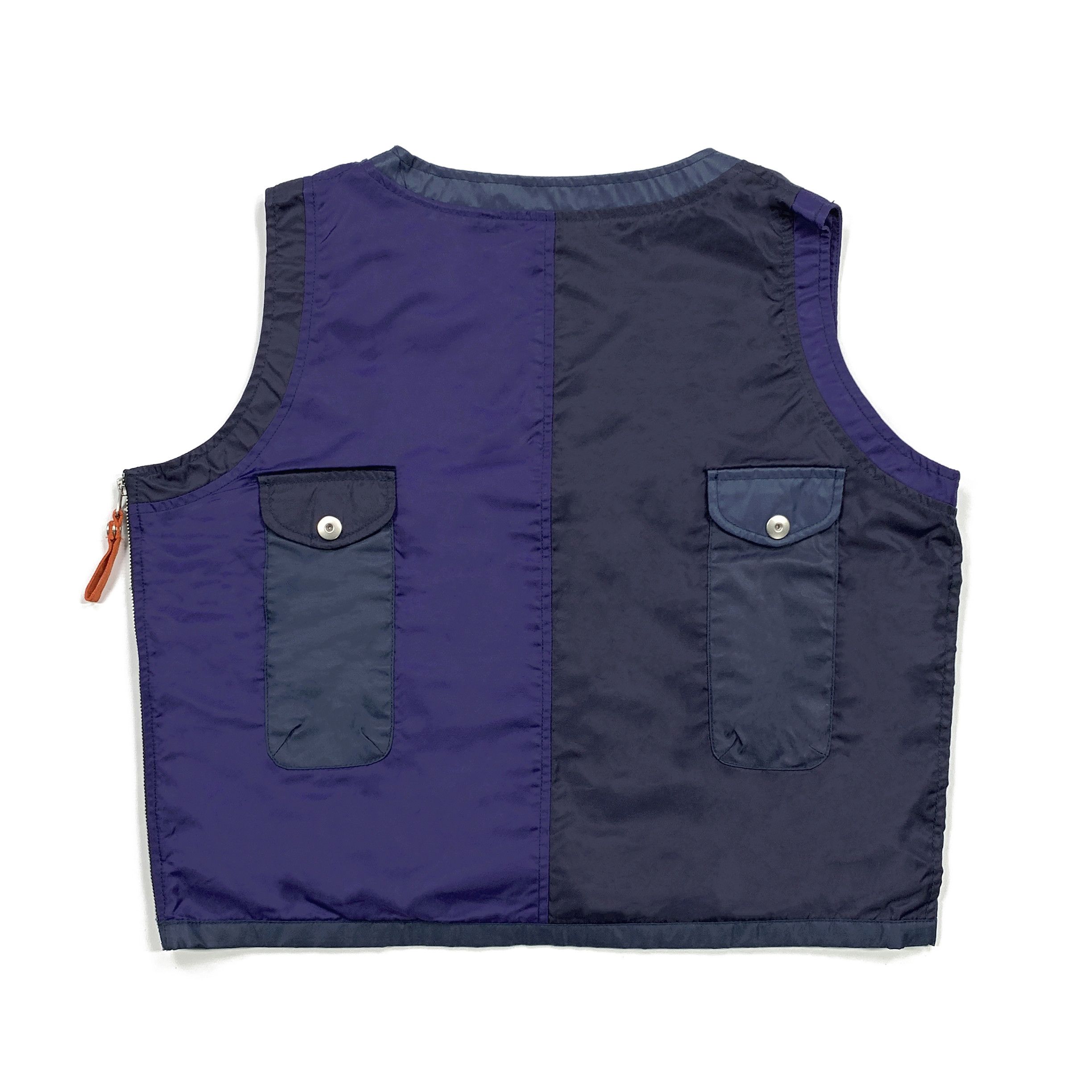 Beams Plus × Engineered Garments Dip Ltd Mixed Pullover Vest (Navy) Size US M / EU 48-50 / 2 - 2 Thumbnail