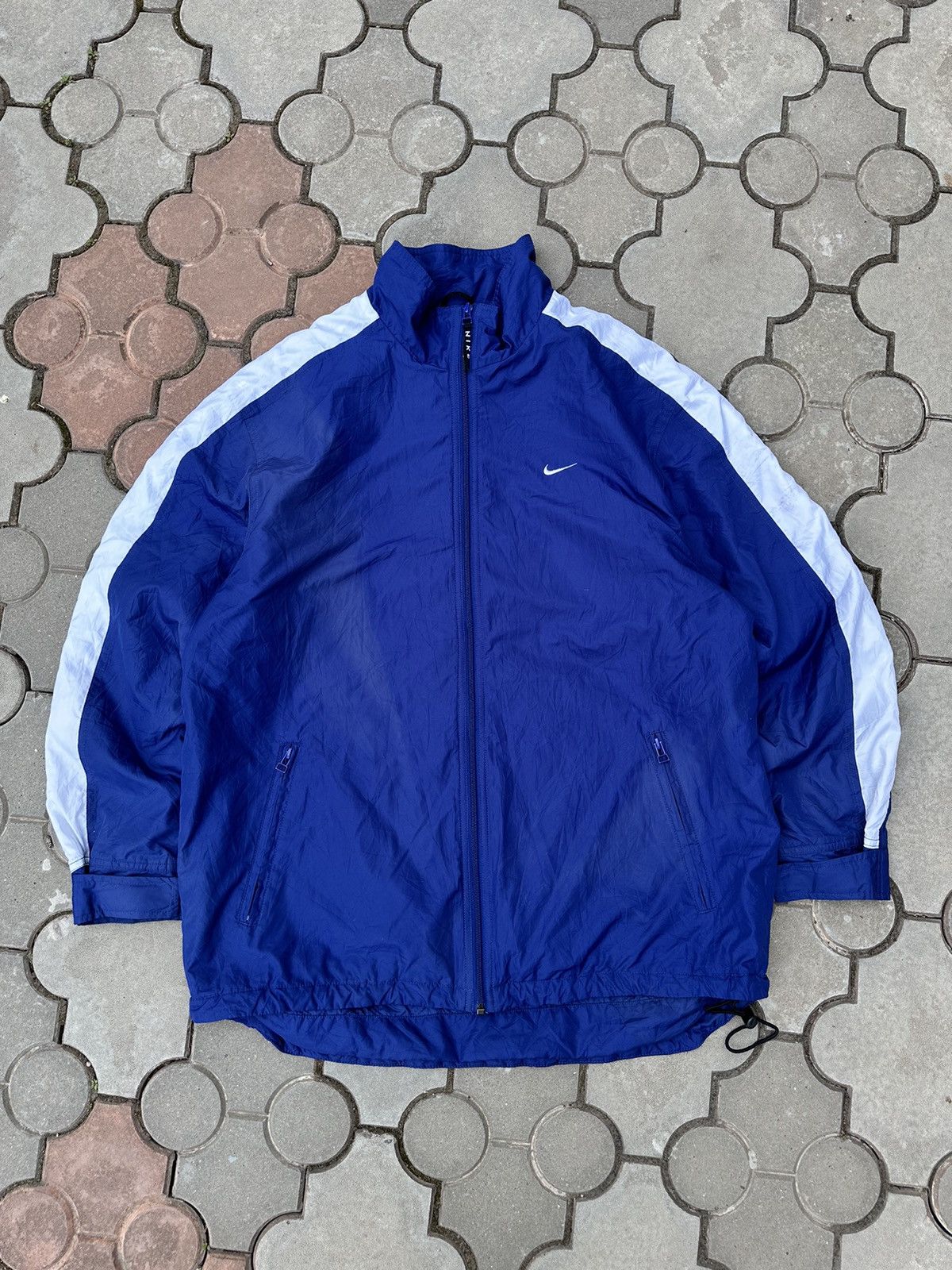 Vintage Nike Small Swoosh Y2K Faded Light Jacket