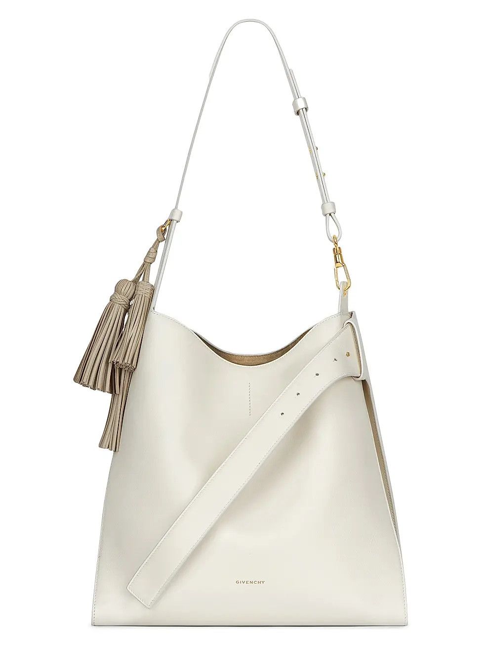 Givenchy os11x0326 Size: OS / Medium Belted Hobo Bag in Ivory Size ONE SIZE - 1 Thumbnail
