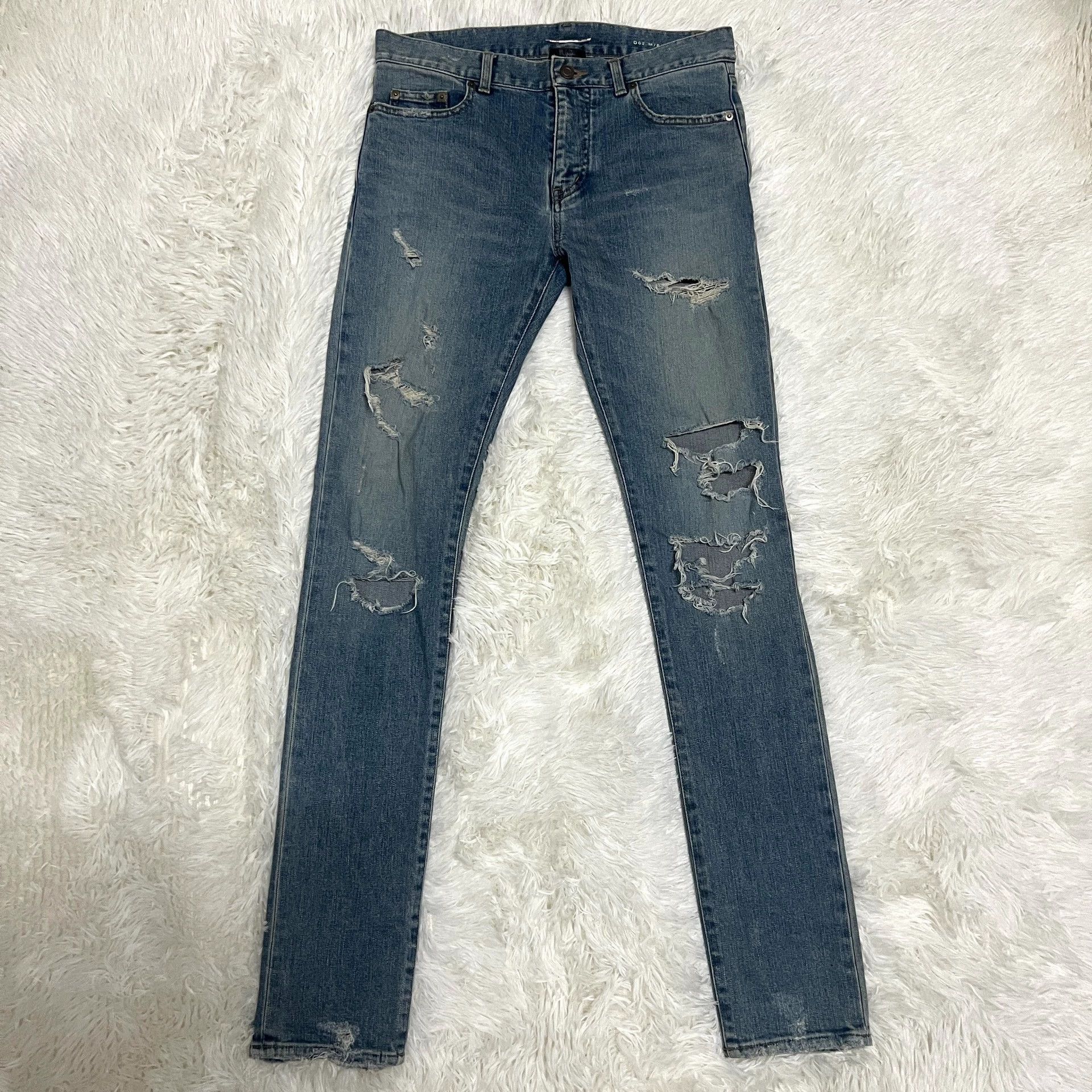 Saint Laurent Paris Saint Laurent Paris Damaged jeans | Grailed Saint Laurent Paris Saint Laurent Paris Damaged jeans | Grailed