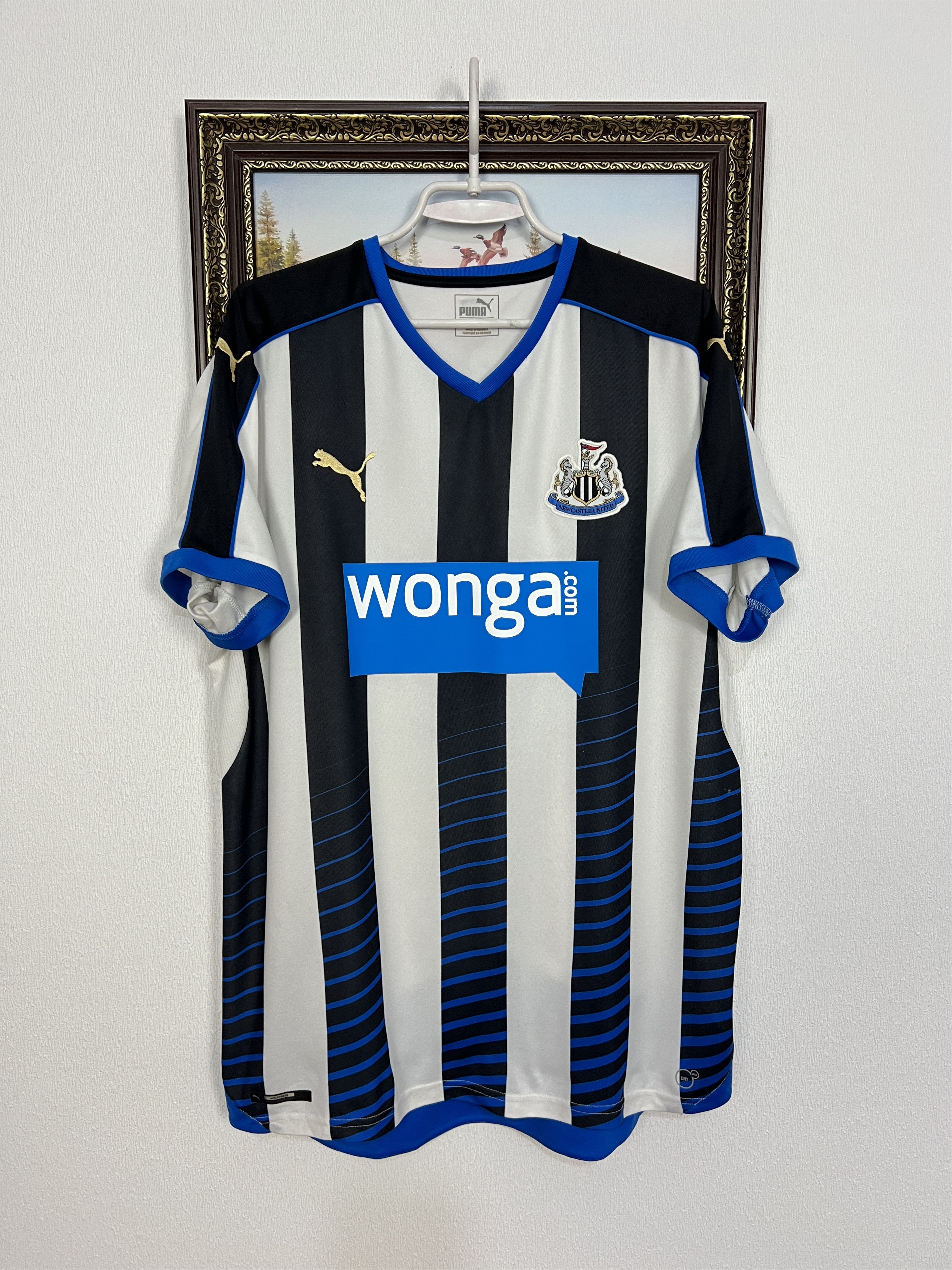 Puma Newcastle football shirt Soccer Puma Colback Jersey Trikot Size US XL / EU 56 / 4 - 3 Thumbnail