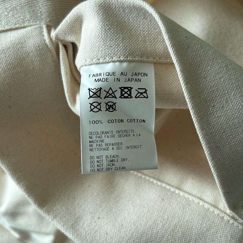 Yohji Yamamoto Yohji Yamamoto Signature Printed White Tote Bag 2504-Nextar Size ONE SIZE - 5 Thumbnail
