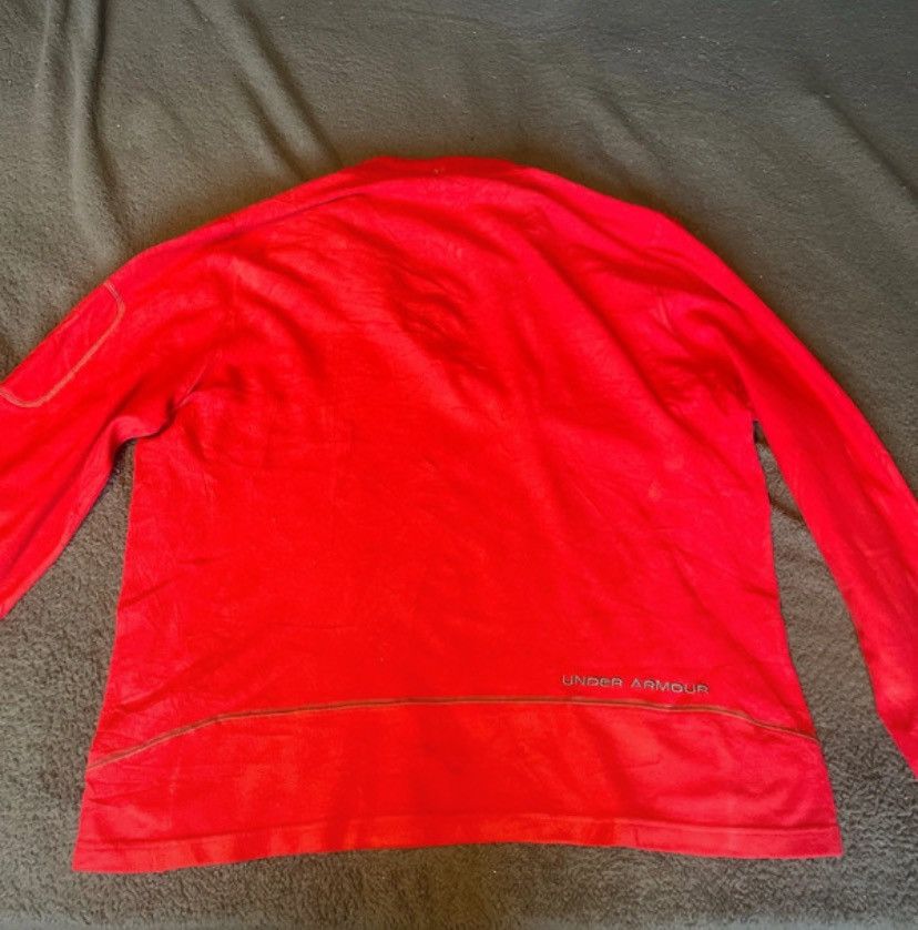 Under Armour Red Under Armour Fleece Sweater Size US L / EU 52-54 / 3 - 2 Thumbnail
