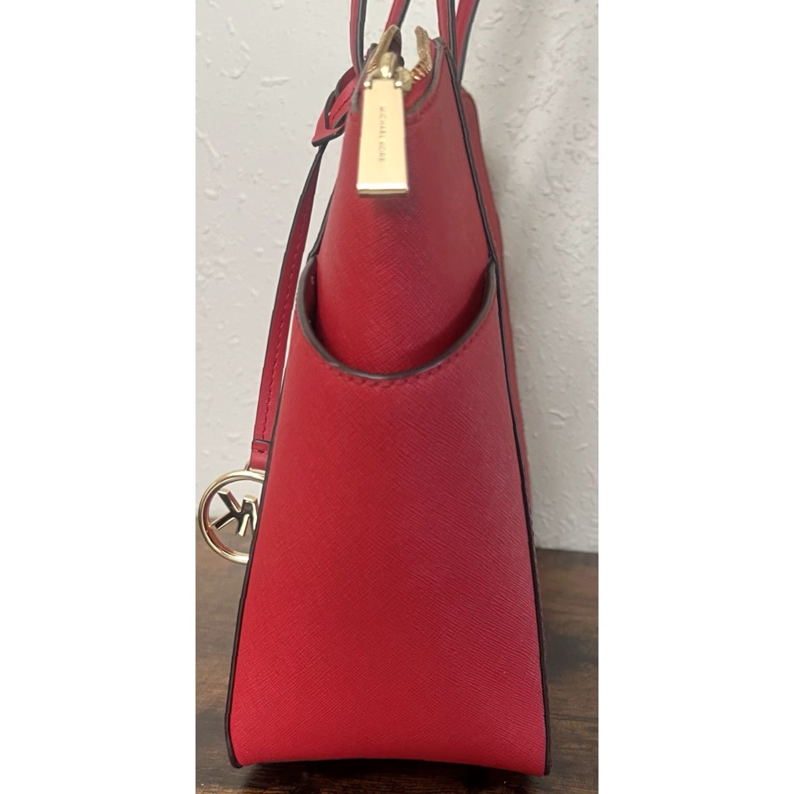 Michael Kors VINTAGE Michael Kors Marilyn Medium Saffiano Leather Tote Woman Red Bag Size ONE SIZE - 5 Thumbnail
