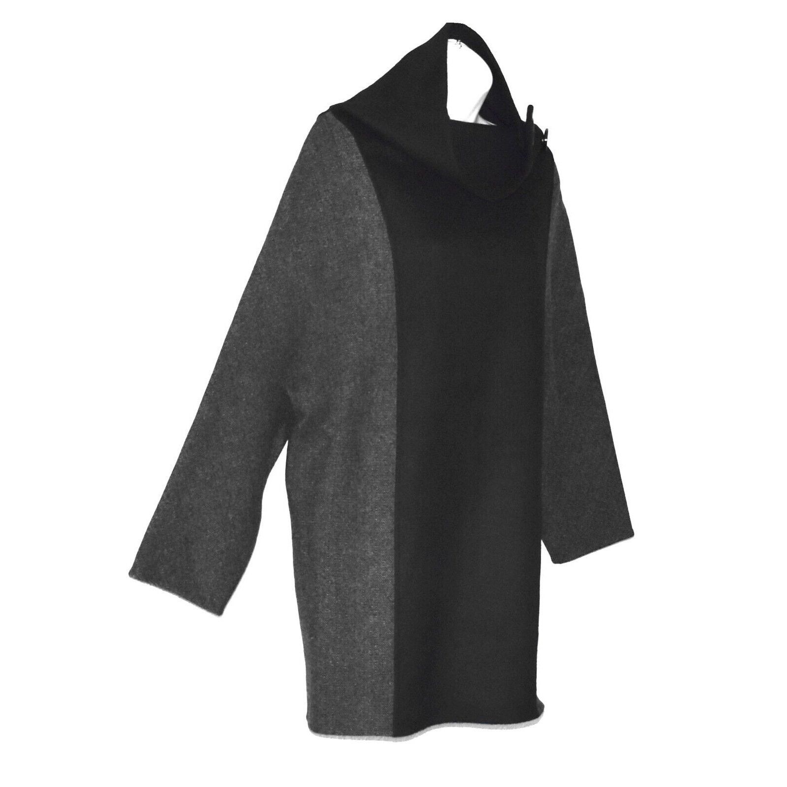 Acne Studios ACNE STUDIOS Grey Chevron Wool Cashmere Funnel Jacket Sz 32 Size XXS / US 00 / IT 34 - 2 Thumbnail