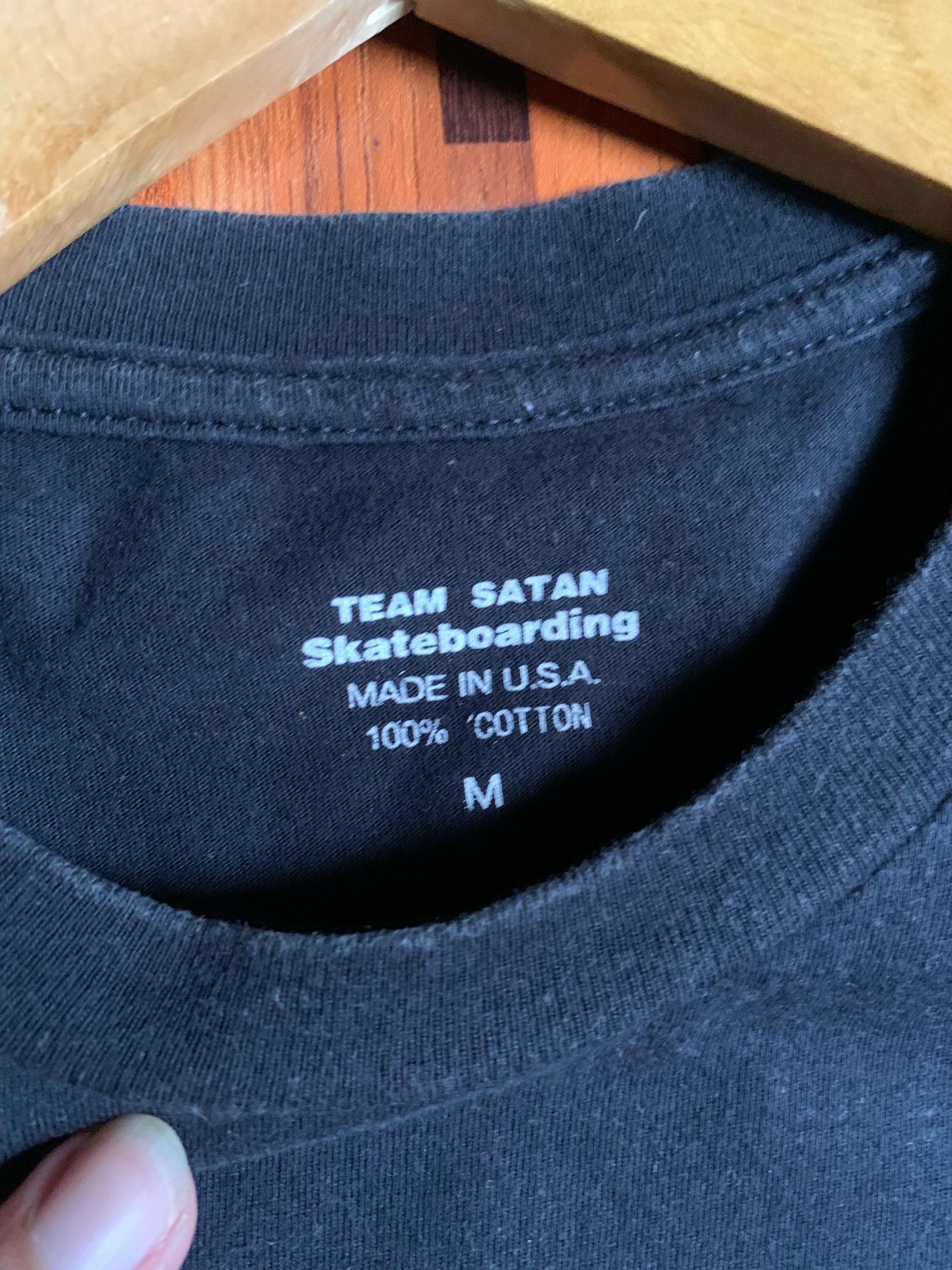 Vintage Rare Team Satan ‘666’ Skateboarding Tees anima dragon ball Size US M / EU 48-50 / 2 - 2 Thumbnail