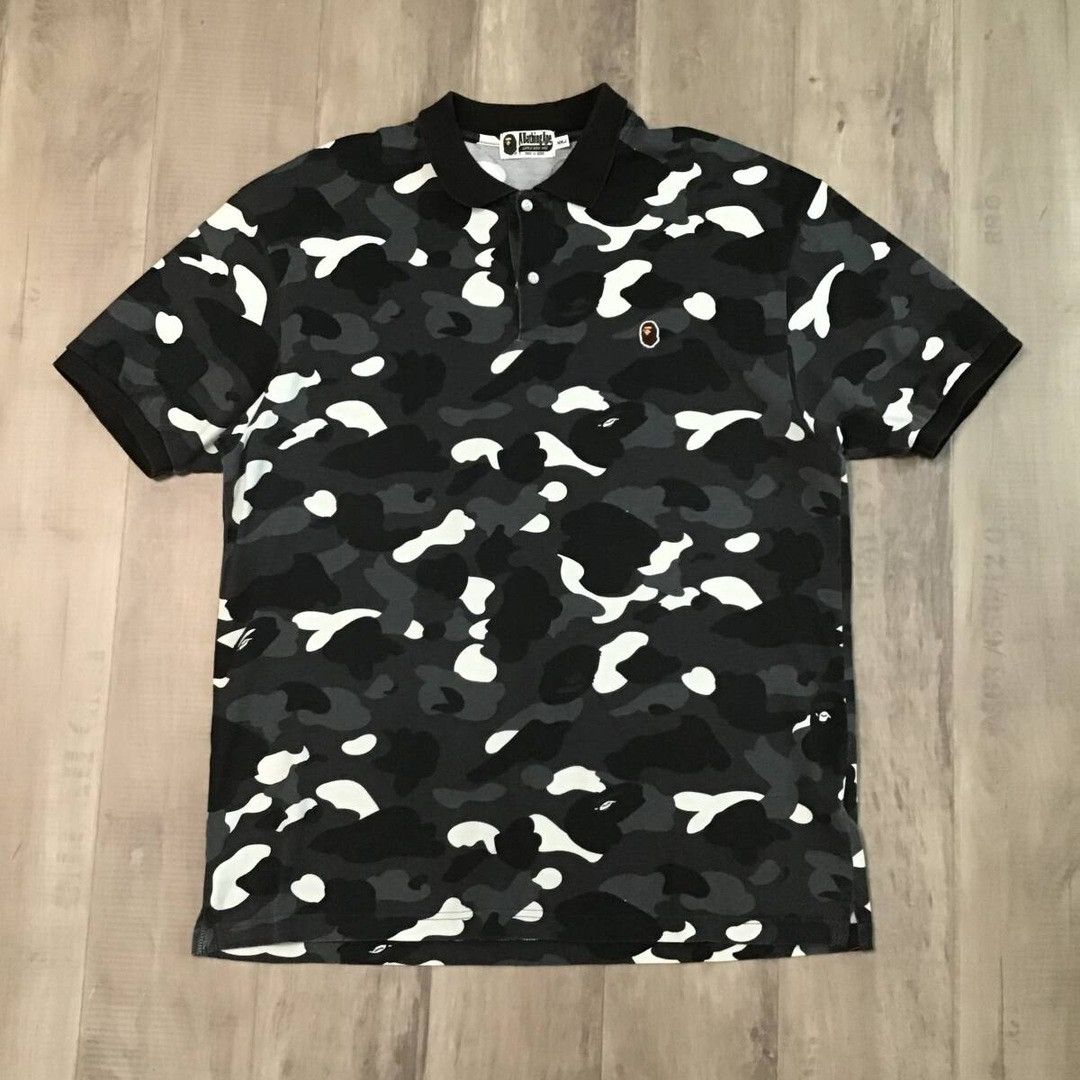 Bape 💫Glow in the dark💫 BAPE City Camo Polo Shirt a bathing ape Size US XXL / EU 58 / 5 - 2 Thumbnail