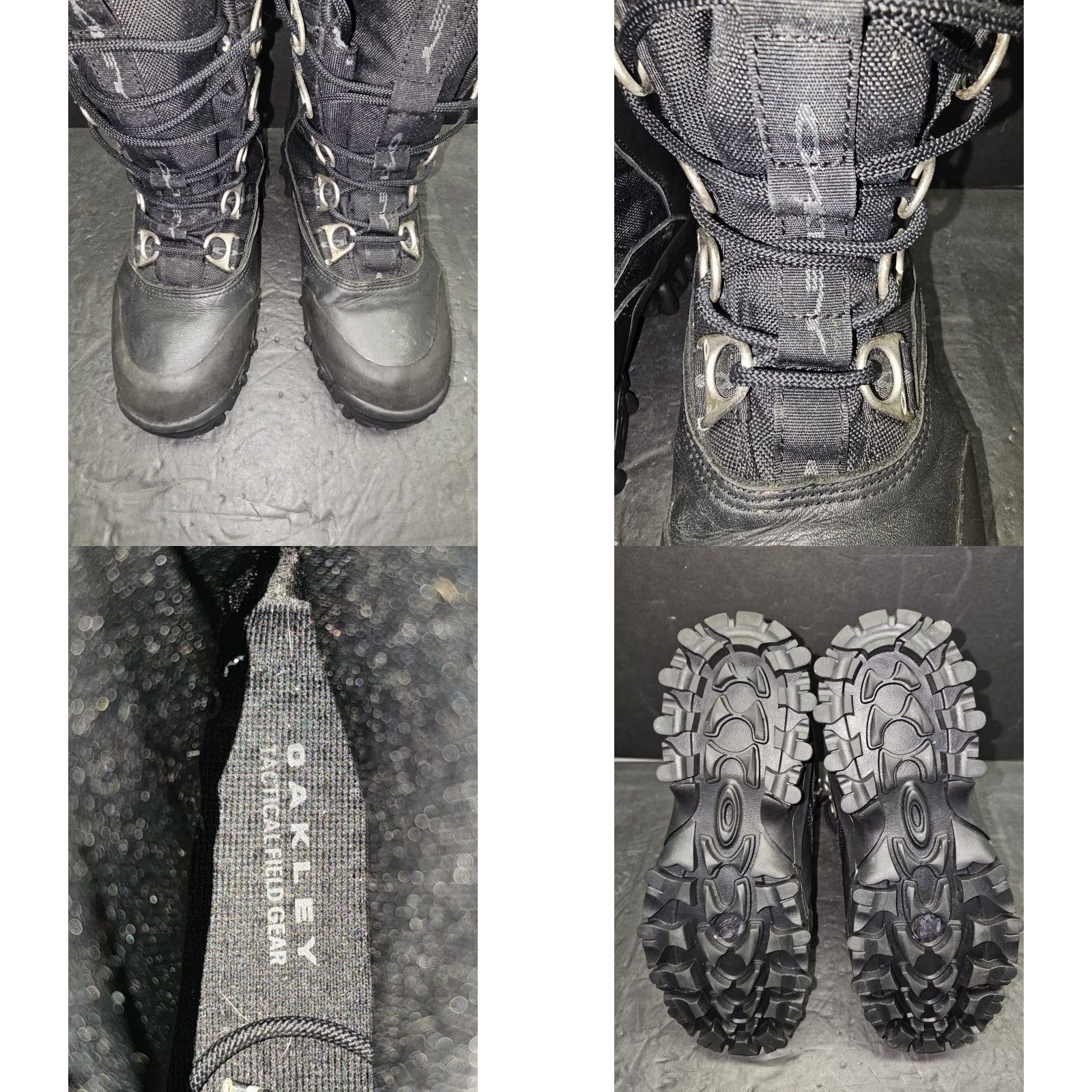 Oakley VINTAGE Oakley Casing Tactical Field Gear Boots Mid Calf Mens 9 Black Leather Waterproof Non-Slip Cushioned Combat 90s Army USA Boots Size US 8 / EU 41 - 8 Thumbnail