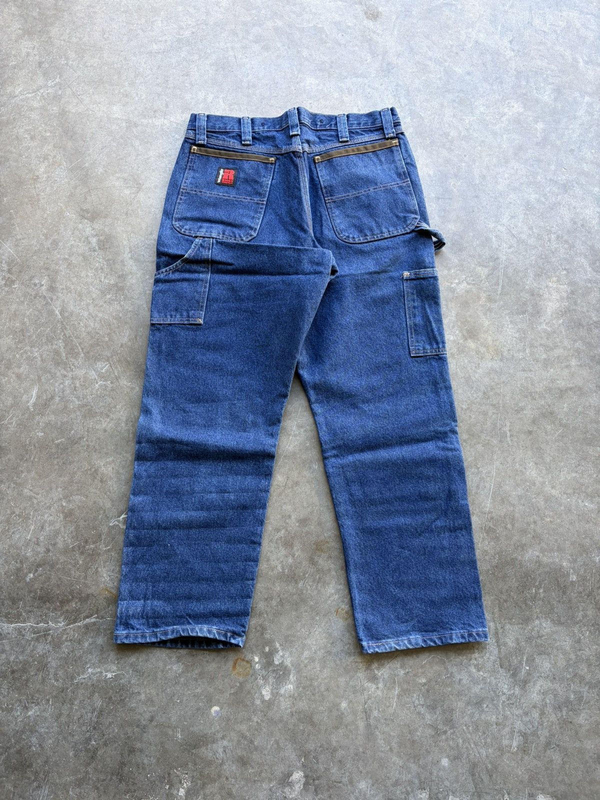 Dickies Wrangler Double Knee Vintage Baggy Workwear Denim 1990s Size US 34 / EU 50 - 4 Thumbnail
