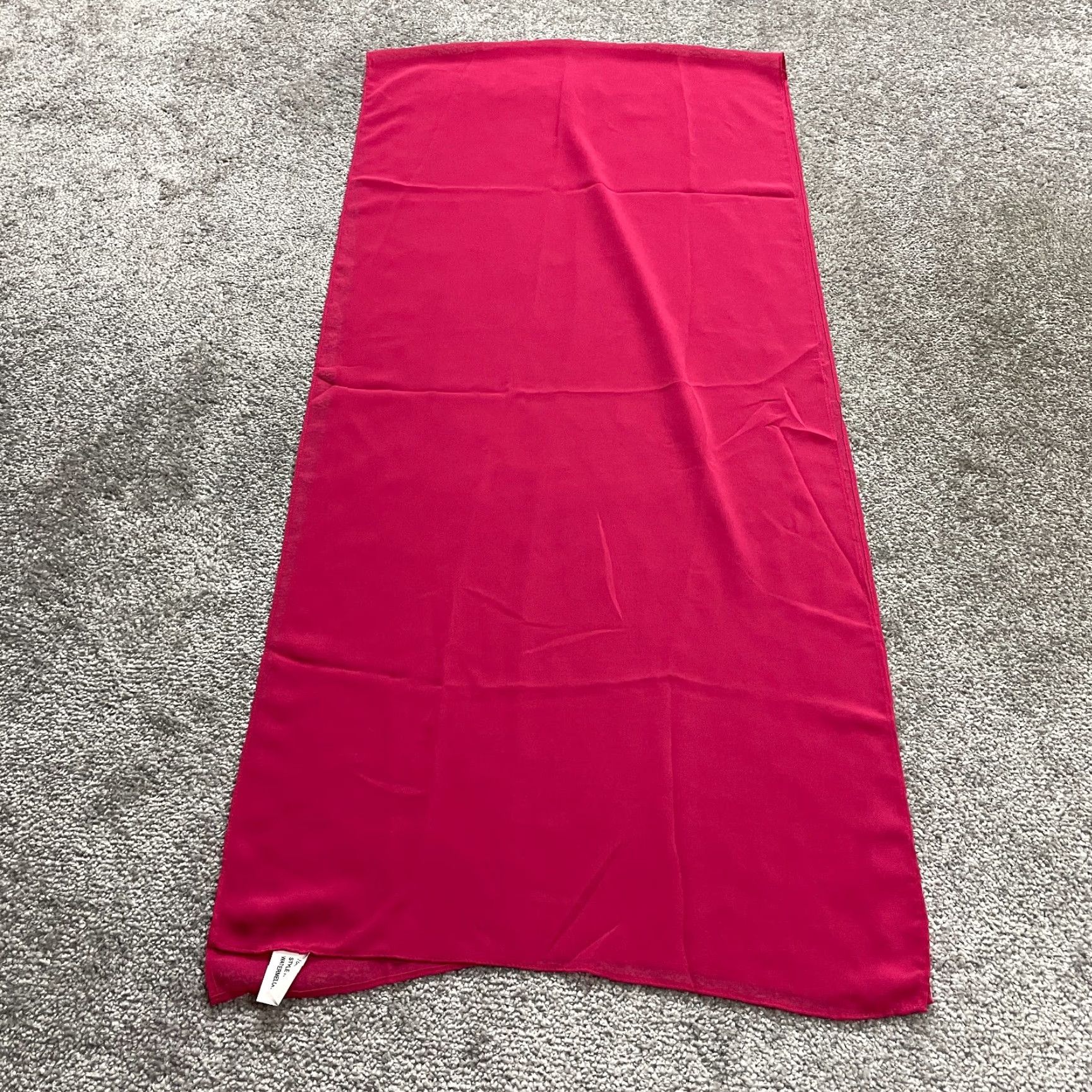 Pinko Unbranded Shawl Scarf Wrap Womens One Size Watermelon Pink Rectangle 58" x 18" Size ONE SIZE - 6 Thumbnail