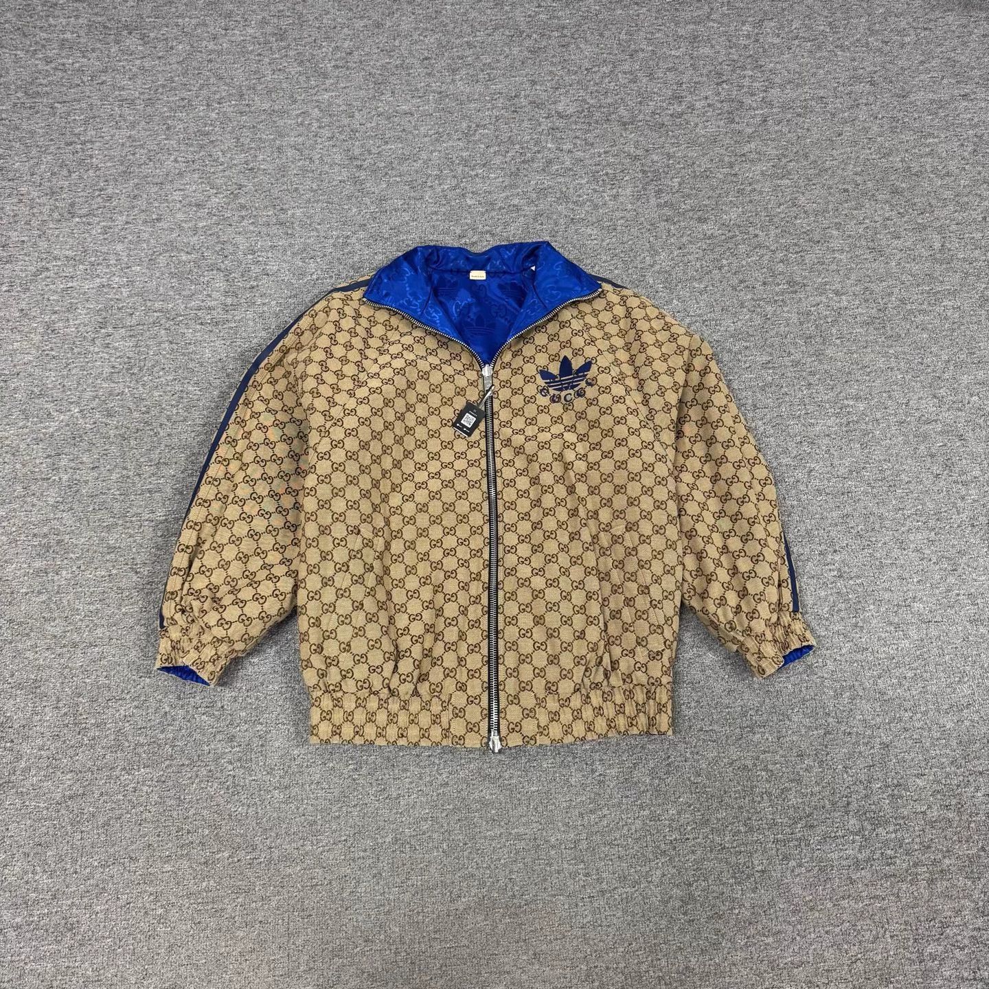 Gucci x adidas Double Sided All Over Logo Zip Jkt
