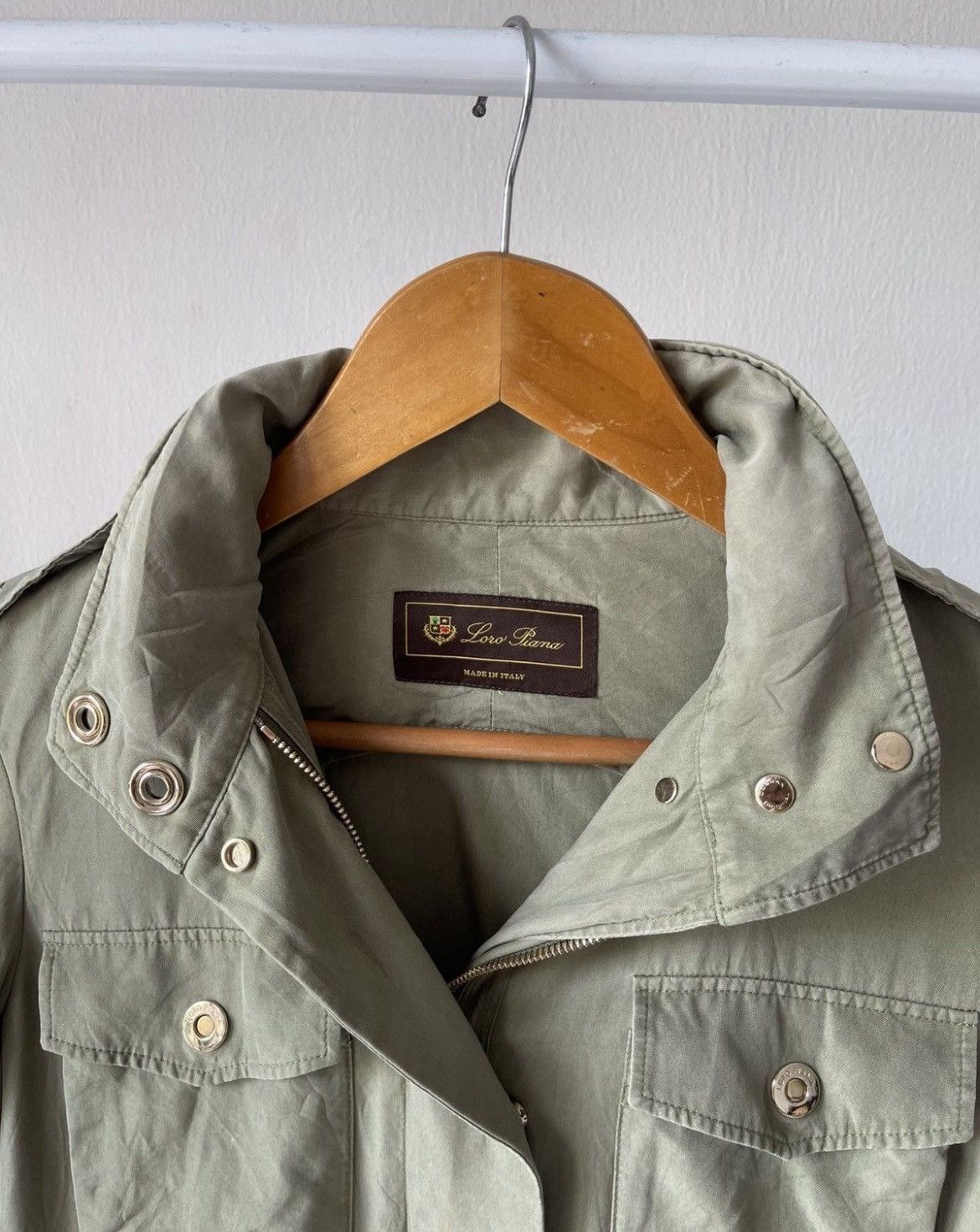 Loro Piana Loro Piana Jacket Green Army Size S / US 4 / IT 40 - 17 Thumbnail