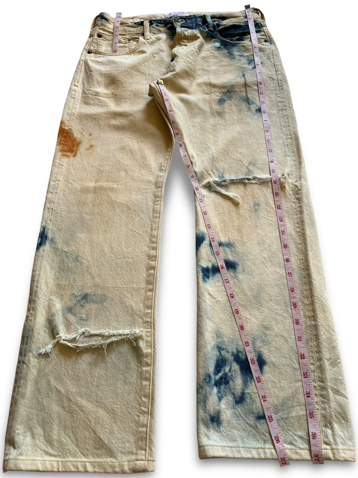 Japanese Brand Vintage Japanese Canton Overalls Buckle Back Selvedge Jeans Size US 30 / EU 46 - 12 Thumbnail