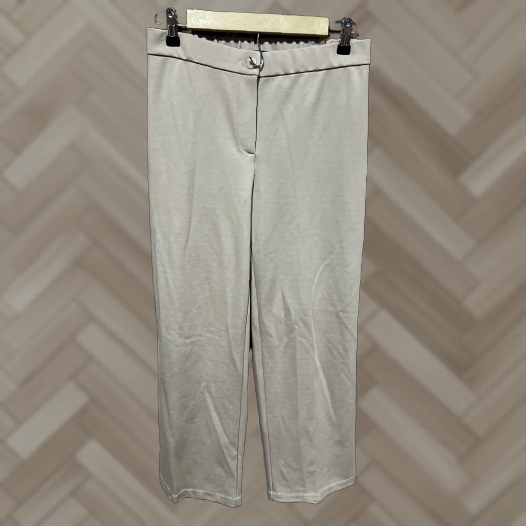 Eileen Fisher VINTAGE Eileen Fisher Pants Women Wide-Leg Dress Pants Beige S Stretch Size 28" / US 6 / IT 42 - 1 Thumbnail