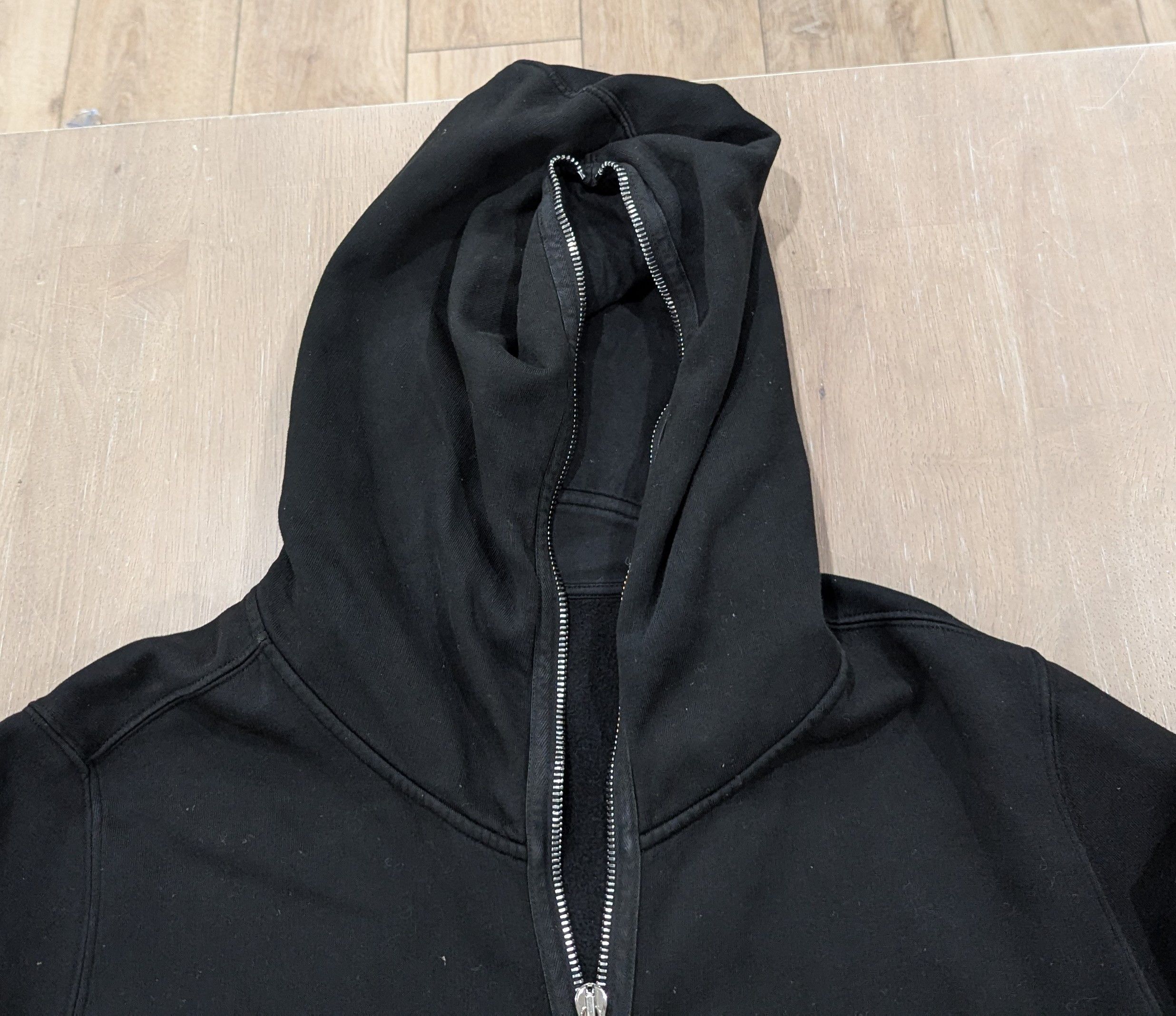 Rick Owens Drkshdw DRKSHDW RICK OWENS Flame Terry Zip Hoodie Black XL Size US XL / EU 56 / 4 - 3 Thumbnail