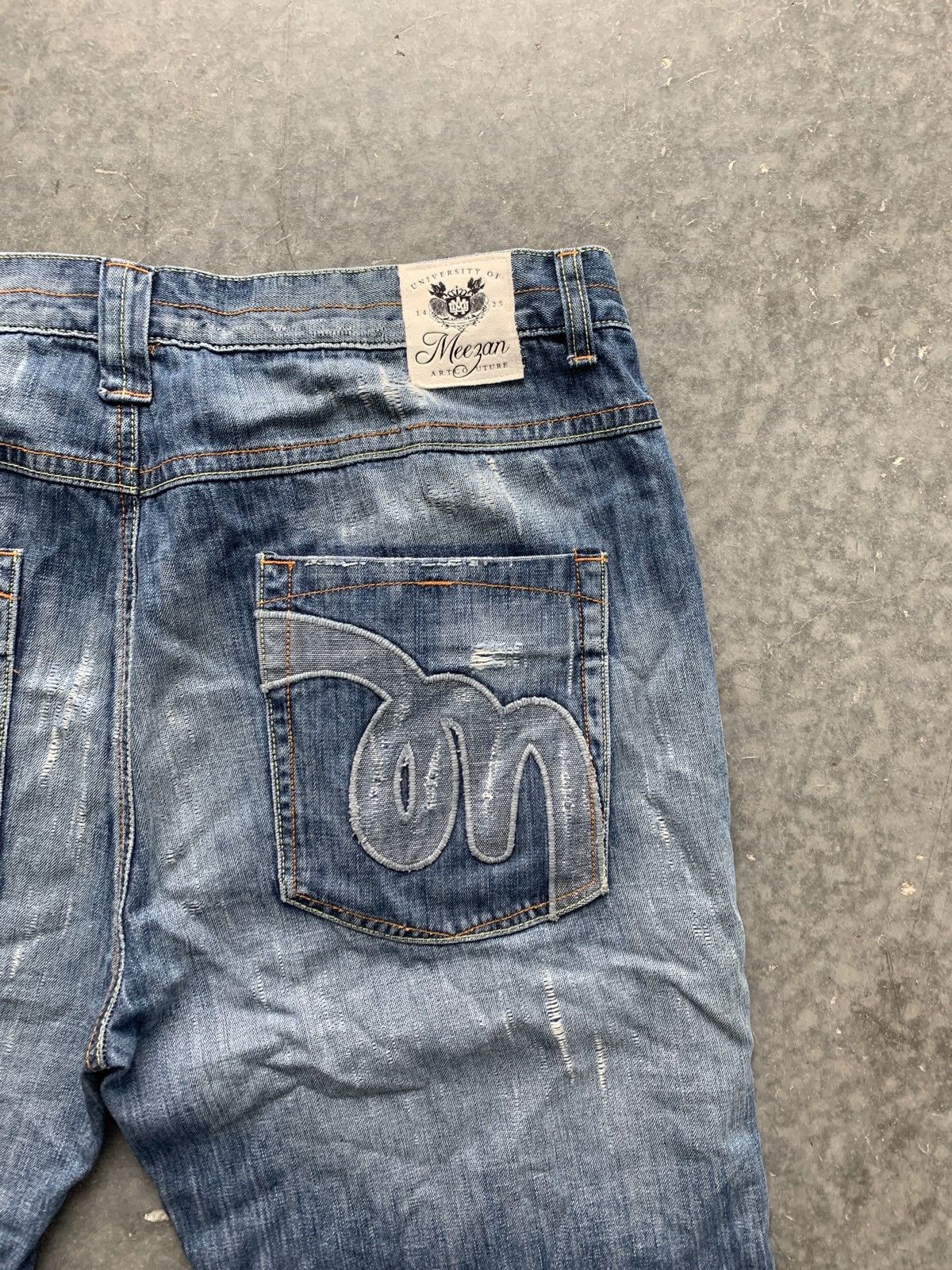 JNCO × Southpole × Vintage Crazy Vintage Y2K Distressed Baggy Jean Shorts Skater Size US 40 / EU 56 - 3 Thumbnail