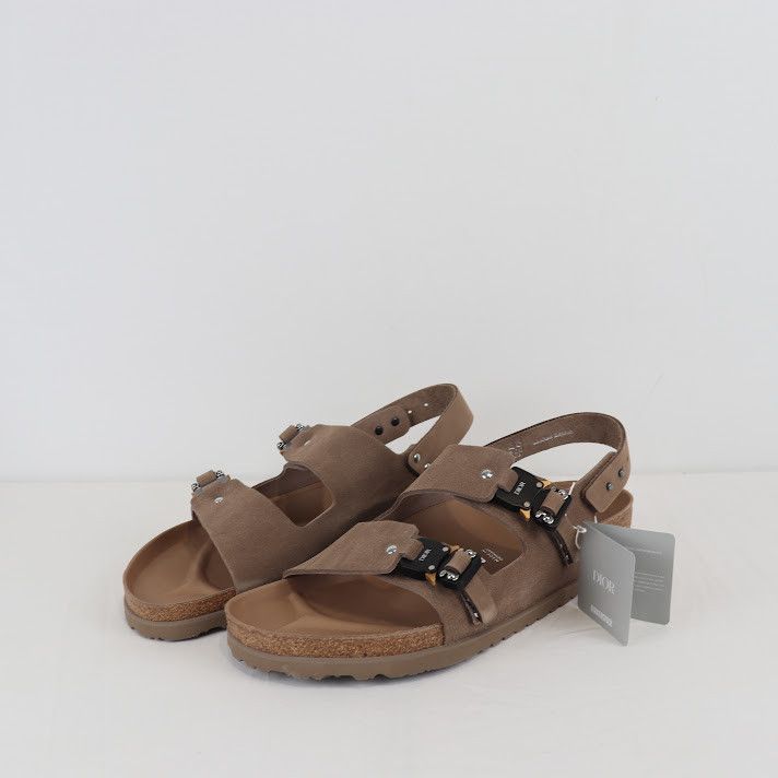 Birkenstock × Dior o1rshd1 M-Milano Slipper Sandal in Brown Size US 14 / EU 47 - 1 Thumbnail