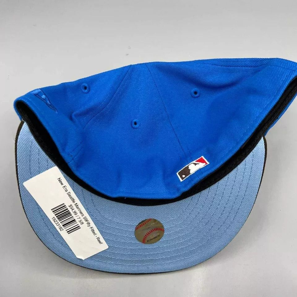 New Era Seattle Mariners Hat Men 7 5/8 59Fifty New Era MLB Snap Back Size ONE SIZE - 6 Thumbnail