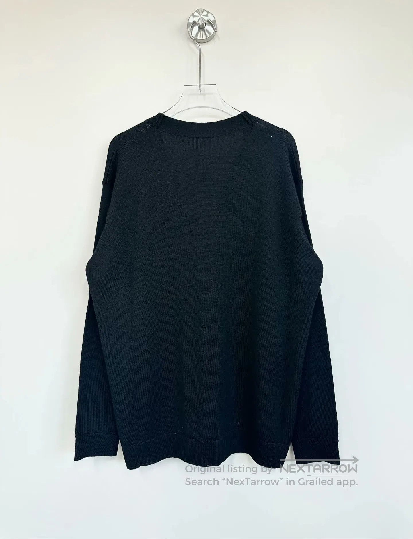 Loewe Loewe Black Logo Wool Knit Cardigan Jacket| Size S / US 4 / IT 40 - 2 Thumbnail