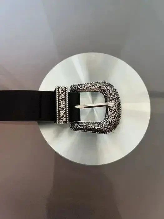 Japanese Brand Y2K Buckle Belt (black) Size 32 - 4 Thumbnail