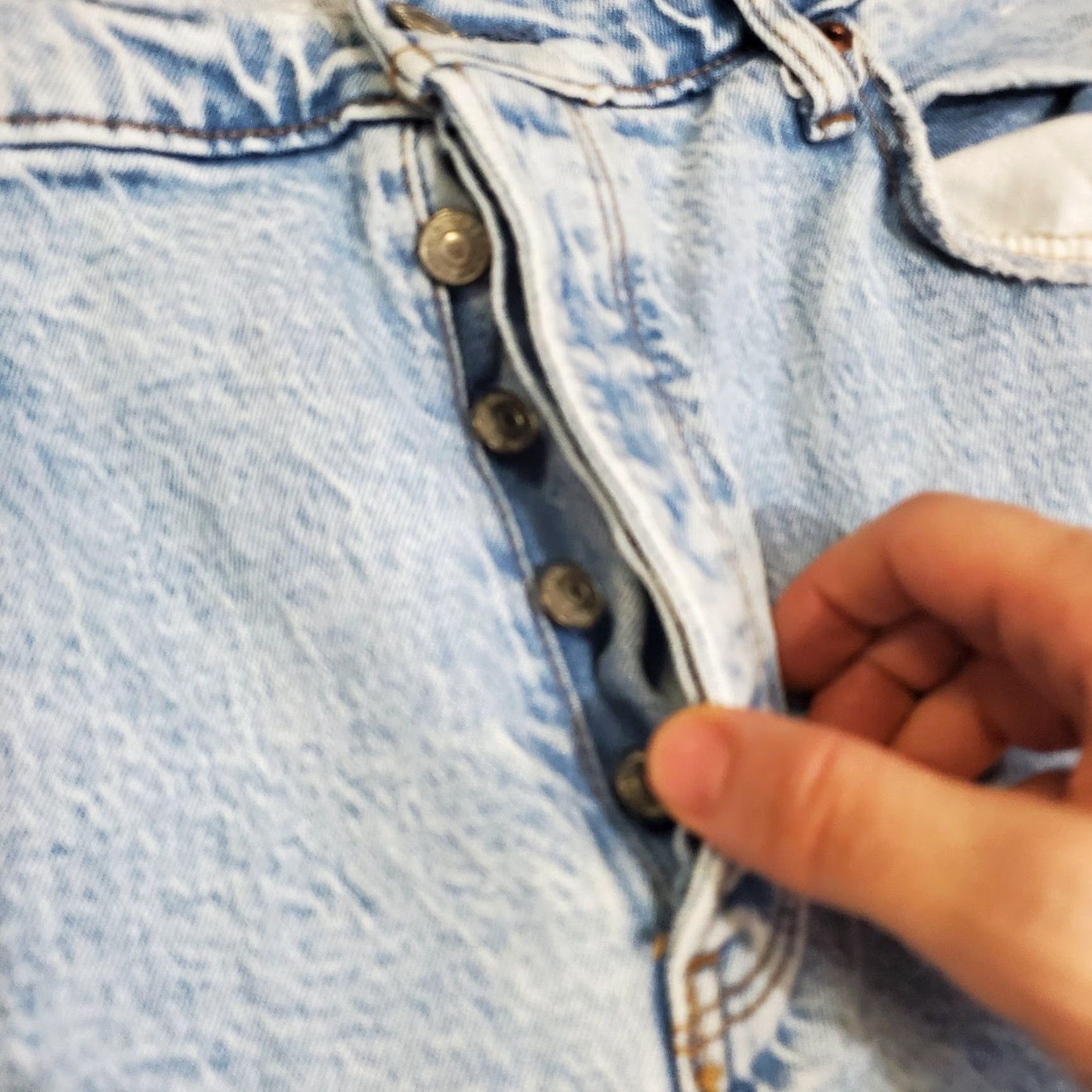 Abercrombie & Fitch Abercrombie & Fitch Jeans Teens 33x29 Blue 90s Baggy Low Rise Wide Leg Denim Size US 33 - 7 Thumbnail