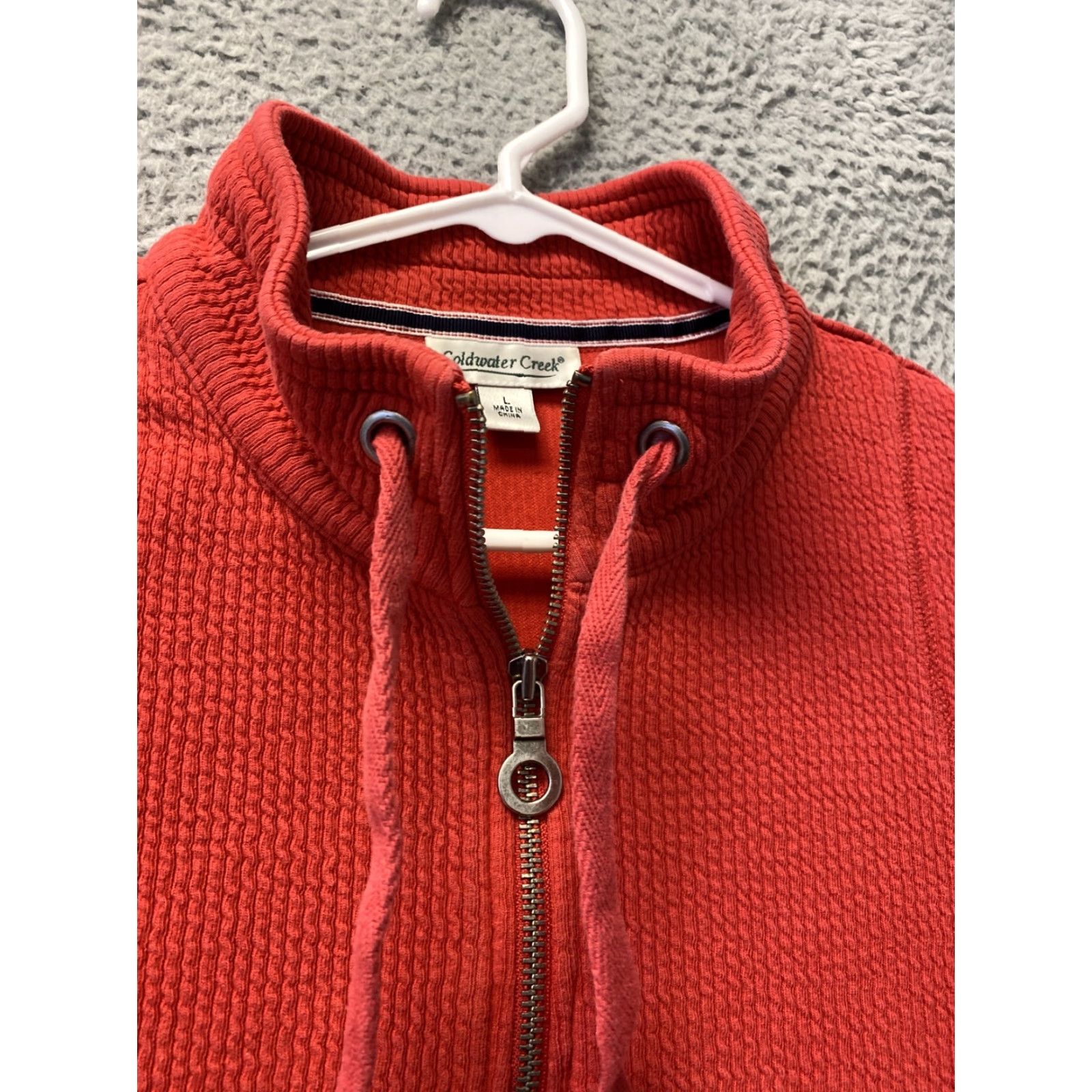 Coldwater Creek Coldwater Creek high Neck Sweater Womens L Coral Cozy Cableknit Pullover 105-12 Size L / US 10 / IT 46 - 2 Thumbnail