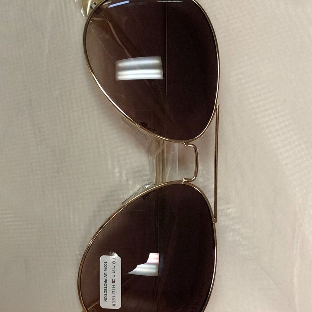 Tommy Hilfiger Tommy Hilfiger Gold Frame Aviator Sunglasses Size ONE SIZE - 3 Thumbnail