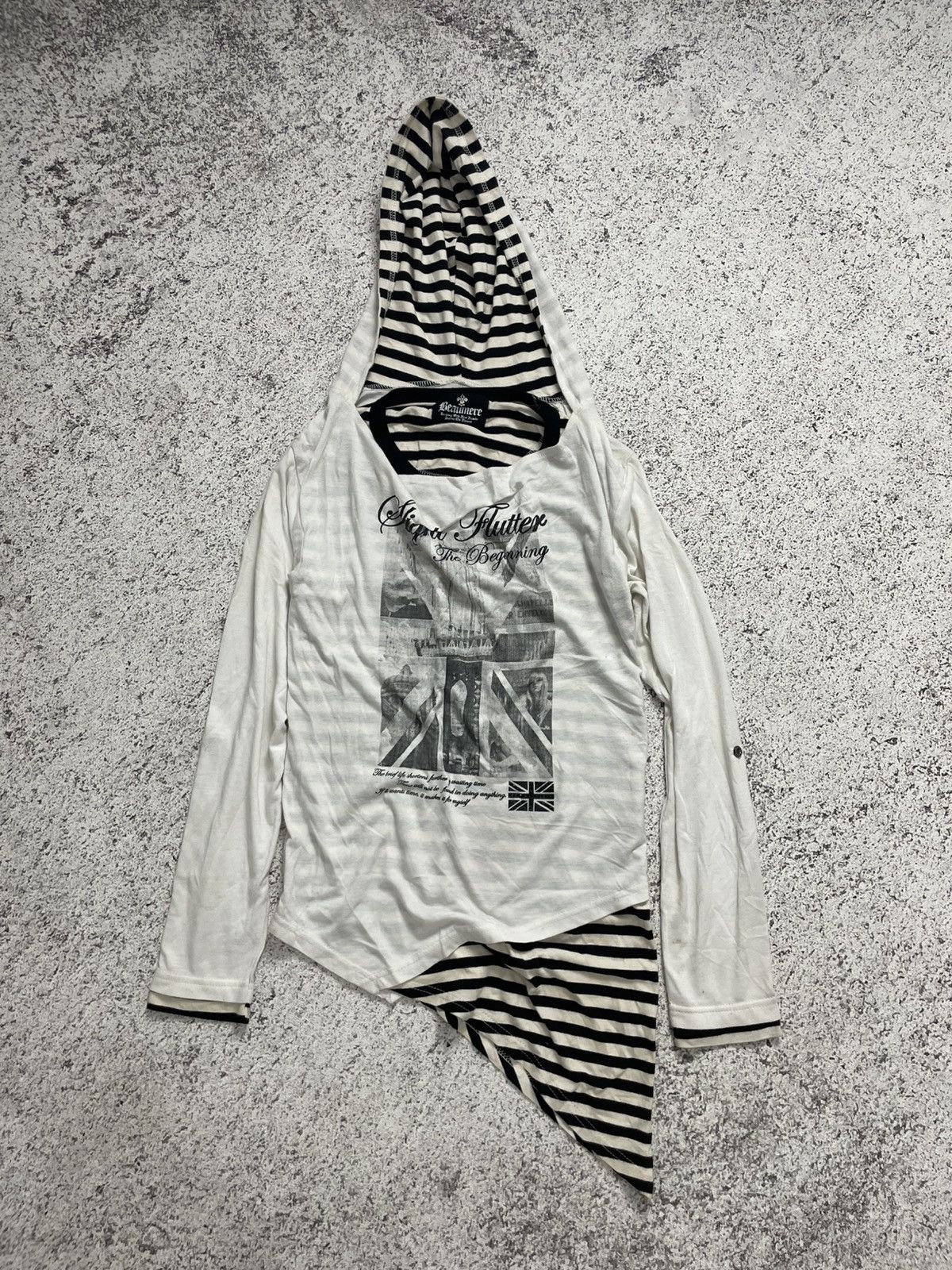 Beauty Beast 2000s Beaumere - Vkei Long Sleeve Gothic Poem Tshirt Size S / US 4 / IT 40 - 2 Thumbnail