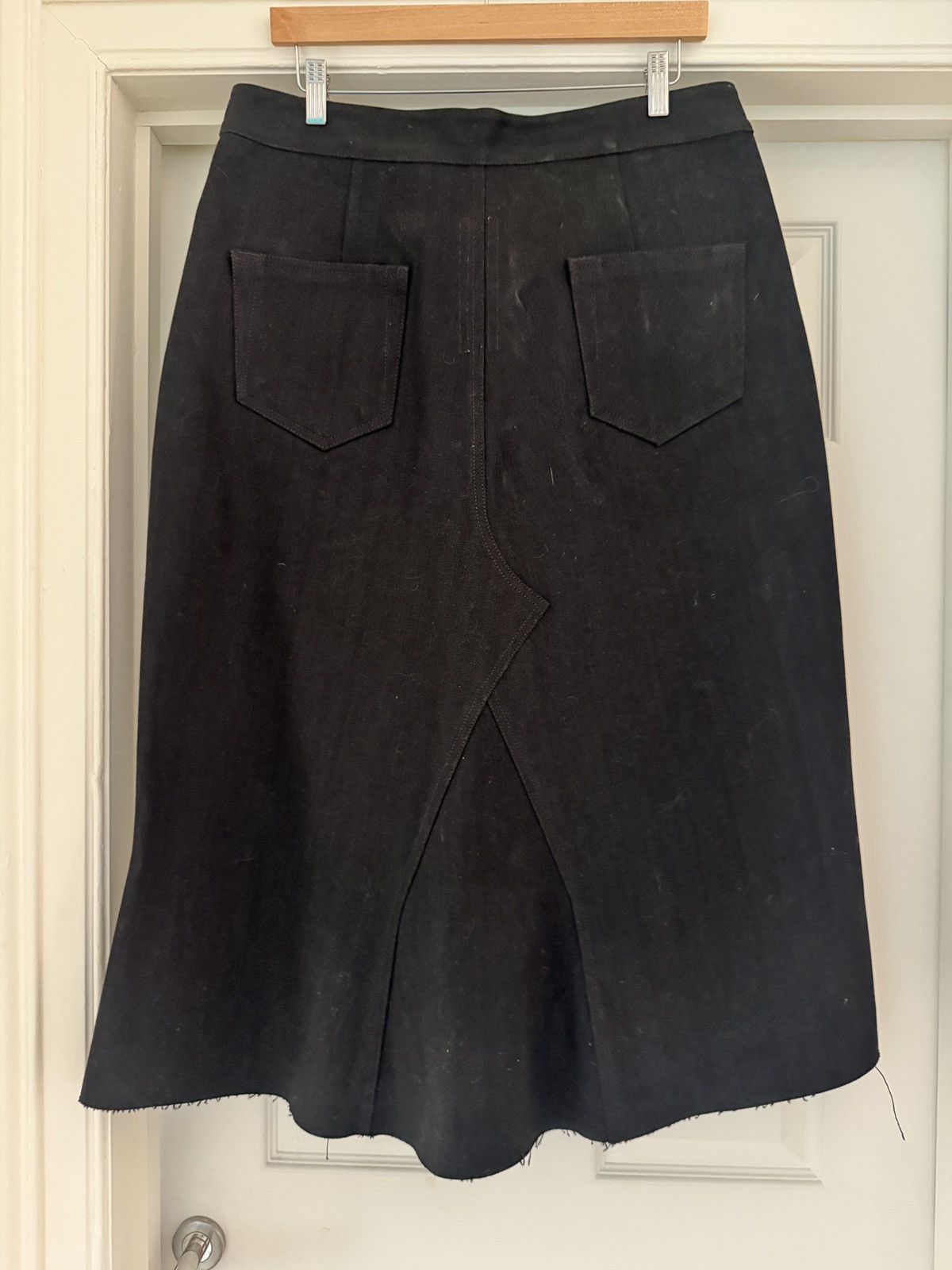 Rick Owens Strobe Godet denim midi skirt Size US 34 / EU 50 - 4 Thumbnail