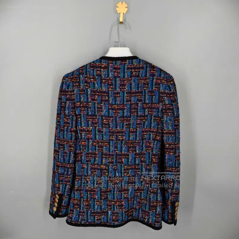 Saint Laurent Paris Saint Laurent Paris Wool Blended Tweed Jacket Size XS / US 0-2 / IT 36-38 - 2 Thumbnail