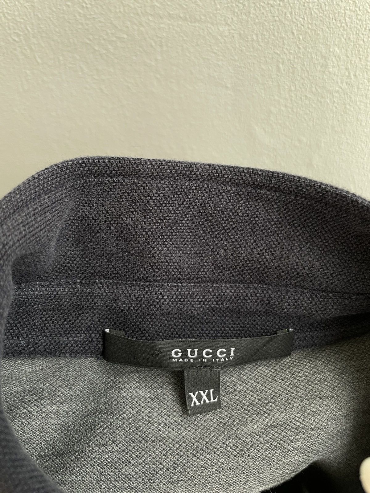Gucci Gucci Cotton Grey Polo Shirt T Shirt Tee Logo Patched Size US XXL / EU 58 / 5 - 17 Thumbnail