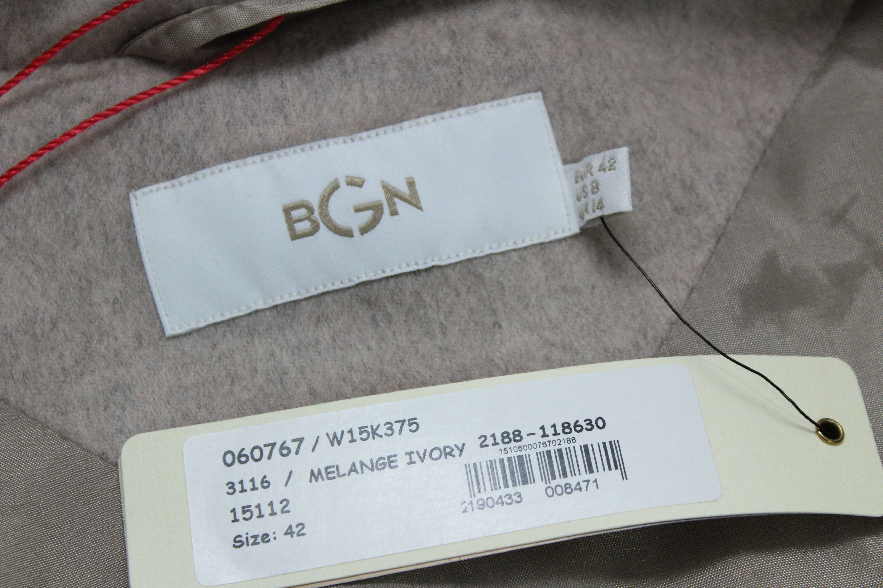 Other BGN Coat Cashmere Wool Angora Womens Size 8US NEW Size M / US 6-8 / IT 42-44 - 9 Thumbnail