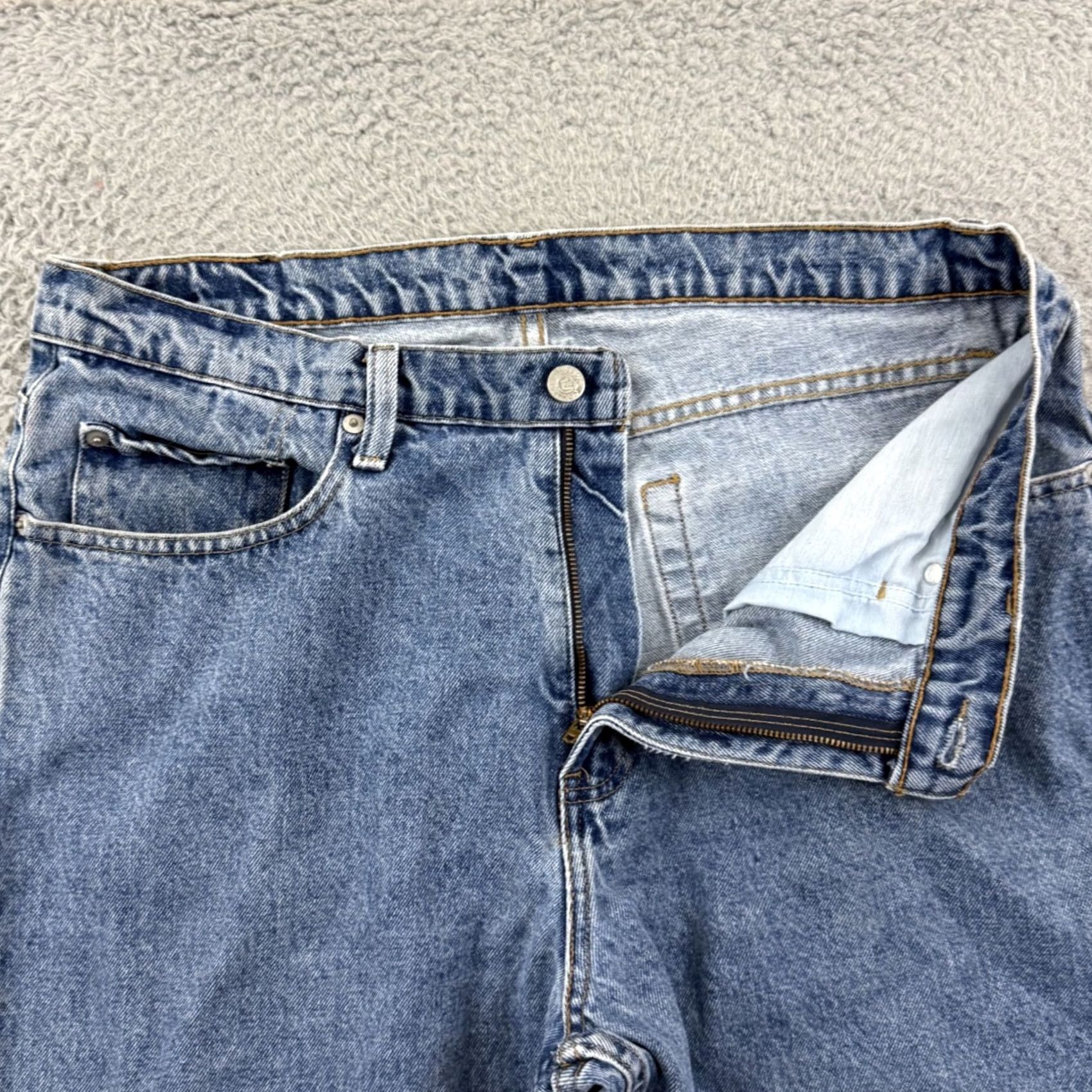 Polo Ralph Lauren VINTAGE Polo Ralph Lauren Jeans Mens 36x25 Blue Baggy Loose Denim Y2K Preppy USA Shirt Size US M / EU 48-50 / 2 - 4 Thumbnail