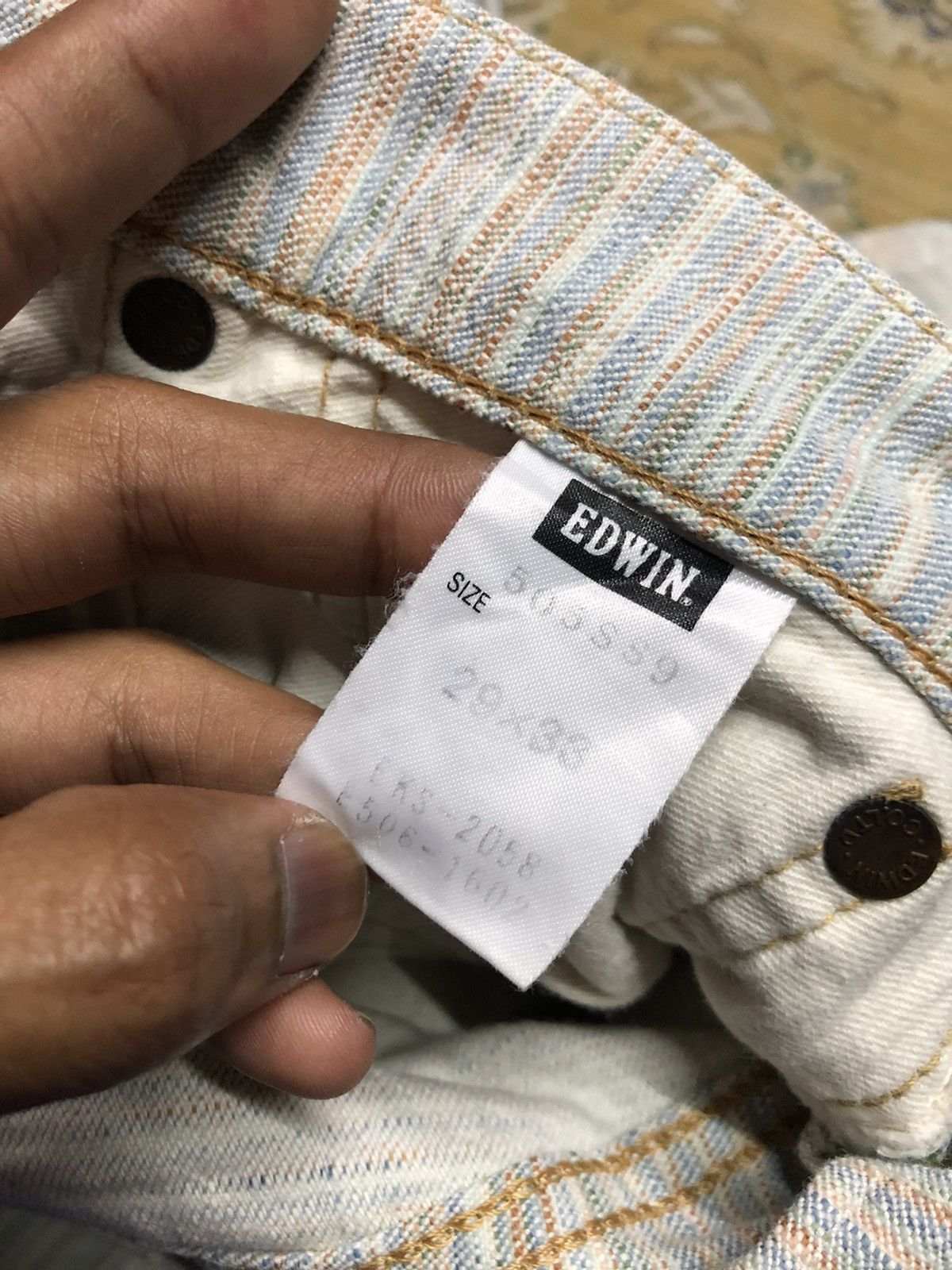 Edwin × Japanese Brand STRIPED SELVEDGE EDWIN DENIM Size US 30 / EU 46 - 6 Thumbnail