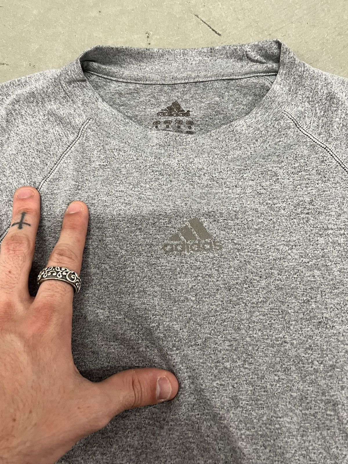 Adidas × Vintage Adidas grey climate center logo jersey Size US M / EU 48-50 / 2 - 2 Thumbnail
