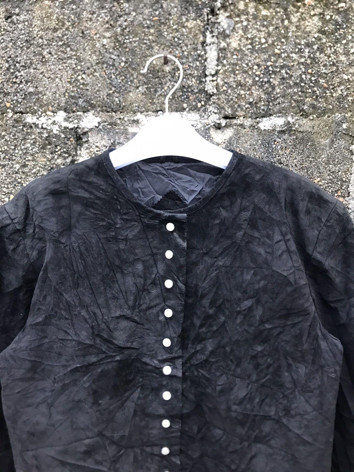 Genuine Leather ⚡️Vintage Passage Leather Snap Button Cropped Jacket Size M / US 6-8 / IT 42-44 - 5 Thumbnail