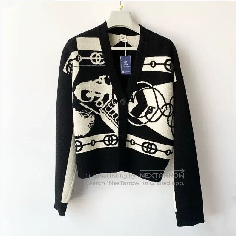 Hermes Hermes Classic Chain Cashmere Knit Cardigan Size XS / US 0-2 / IT 36-38 - 1 Thumbnail