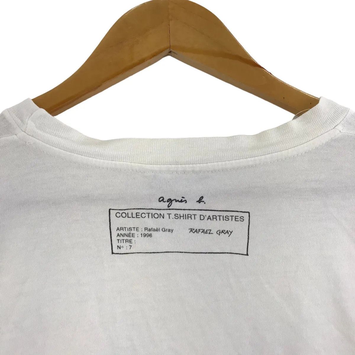 agnes b. Vintage 1996 AGNES. B x RAFAEL GRAY Artist Tee Shirt Size L / US 10 / IT 46 - 5 Thumbnail