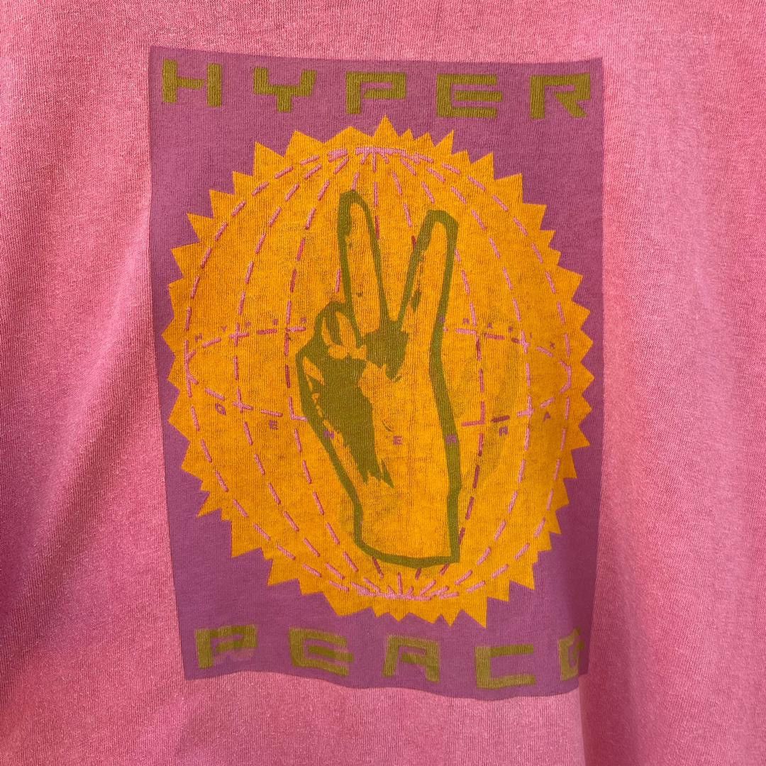 Other Thrashed Faded Vintage 90s Generra Hyper Peace Tee Size US L / EU 52-54 / 3 - 3 Thumbnail