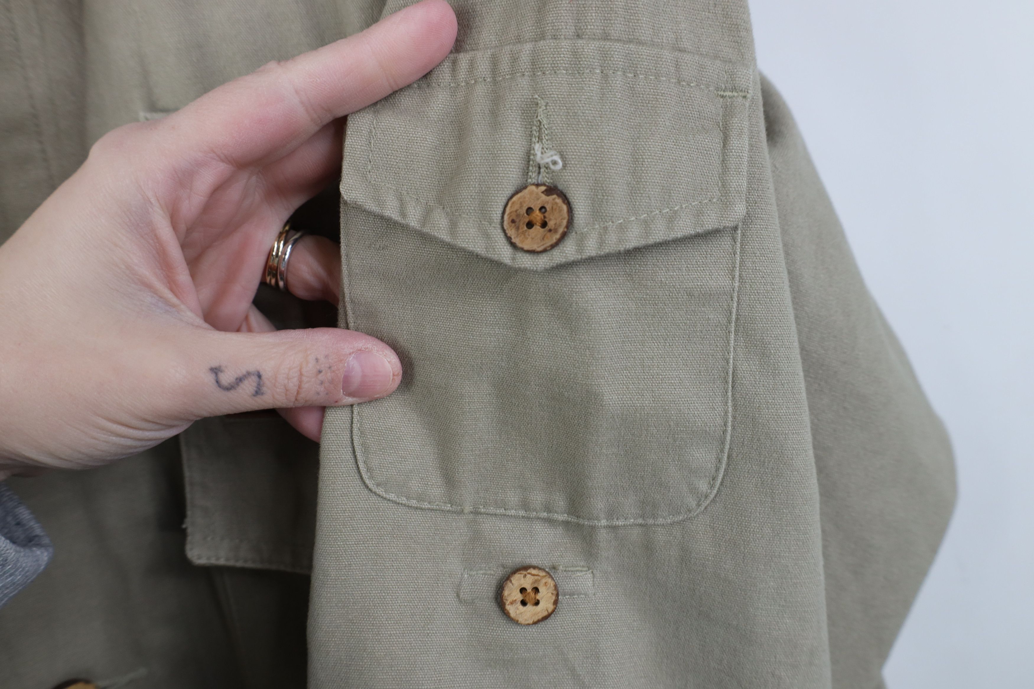 Vintage Vintage 90s Streetwear Cotton Safari Bush Hunting Jacket Size US M / EU 48-50 / 2 - 7 Thumbnail