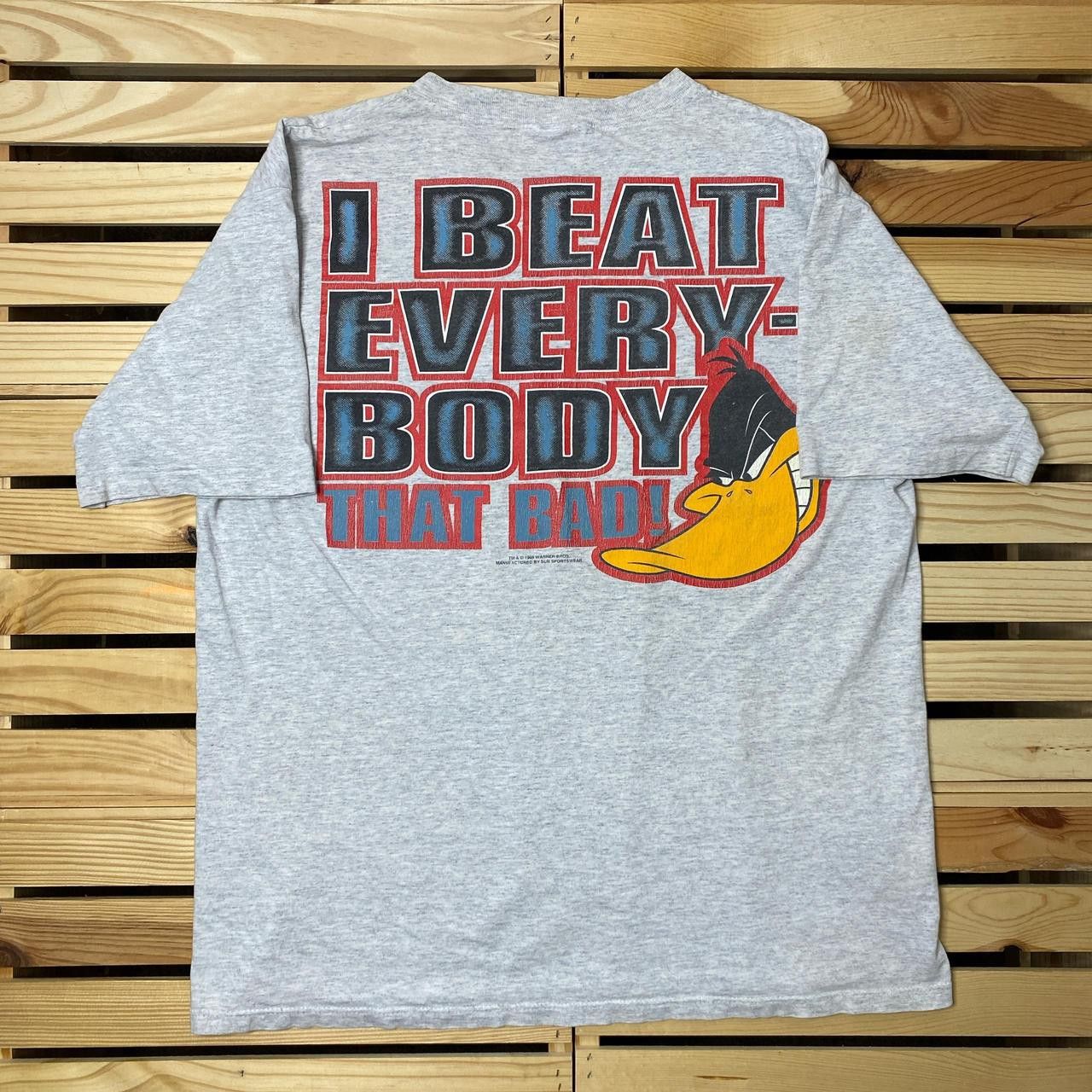 Other Vintage Looney Tunes x Daffy Duck Gray Tee Size Large Size US L / EU 52-54 / 3 - 2 Thumbnail