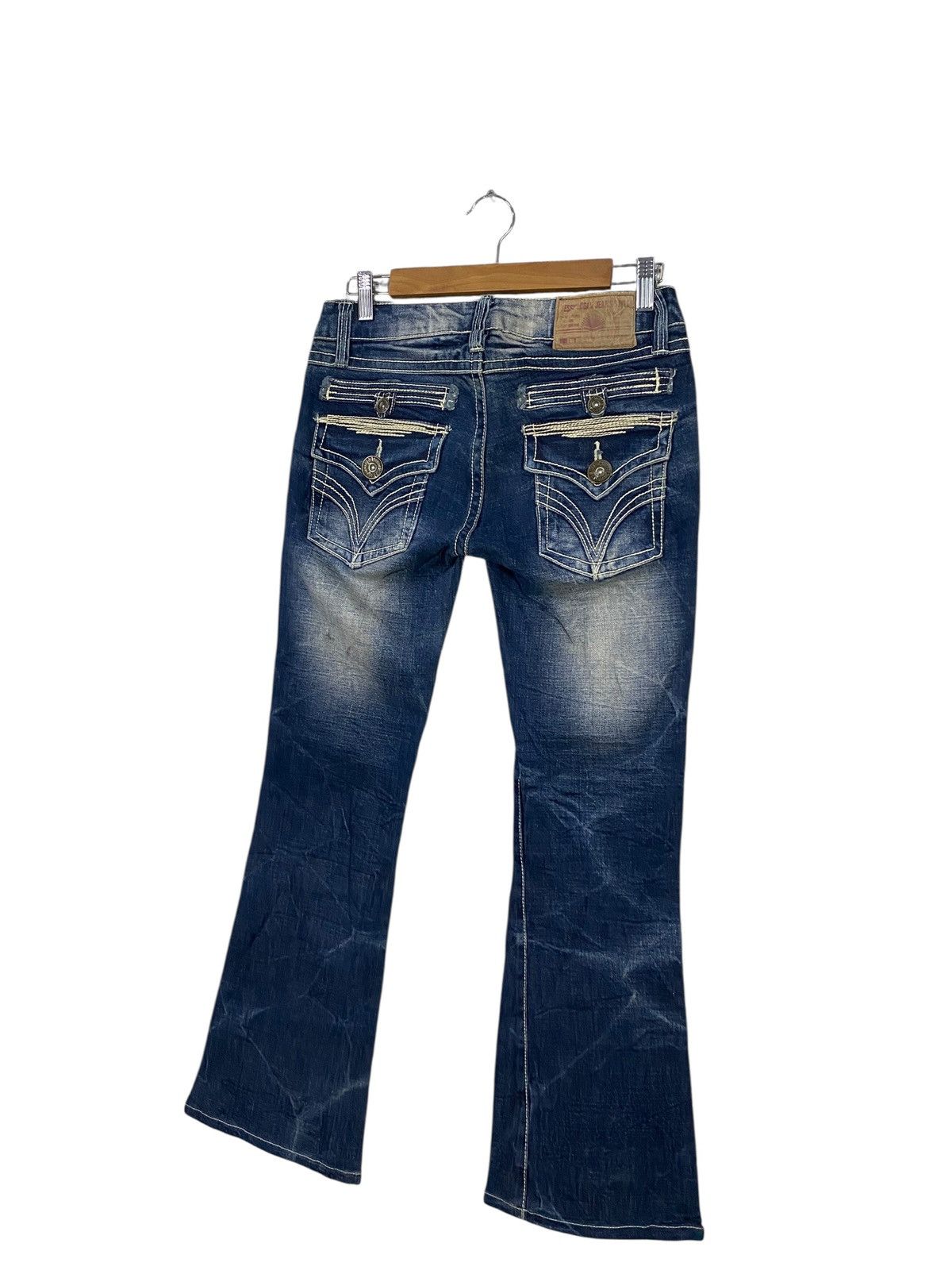 Seditionaries Japanase brand flared denim nice pattern Size US 29 - 6 Thumbnail