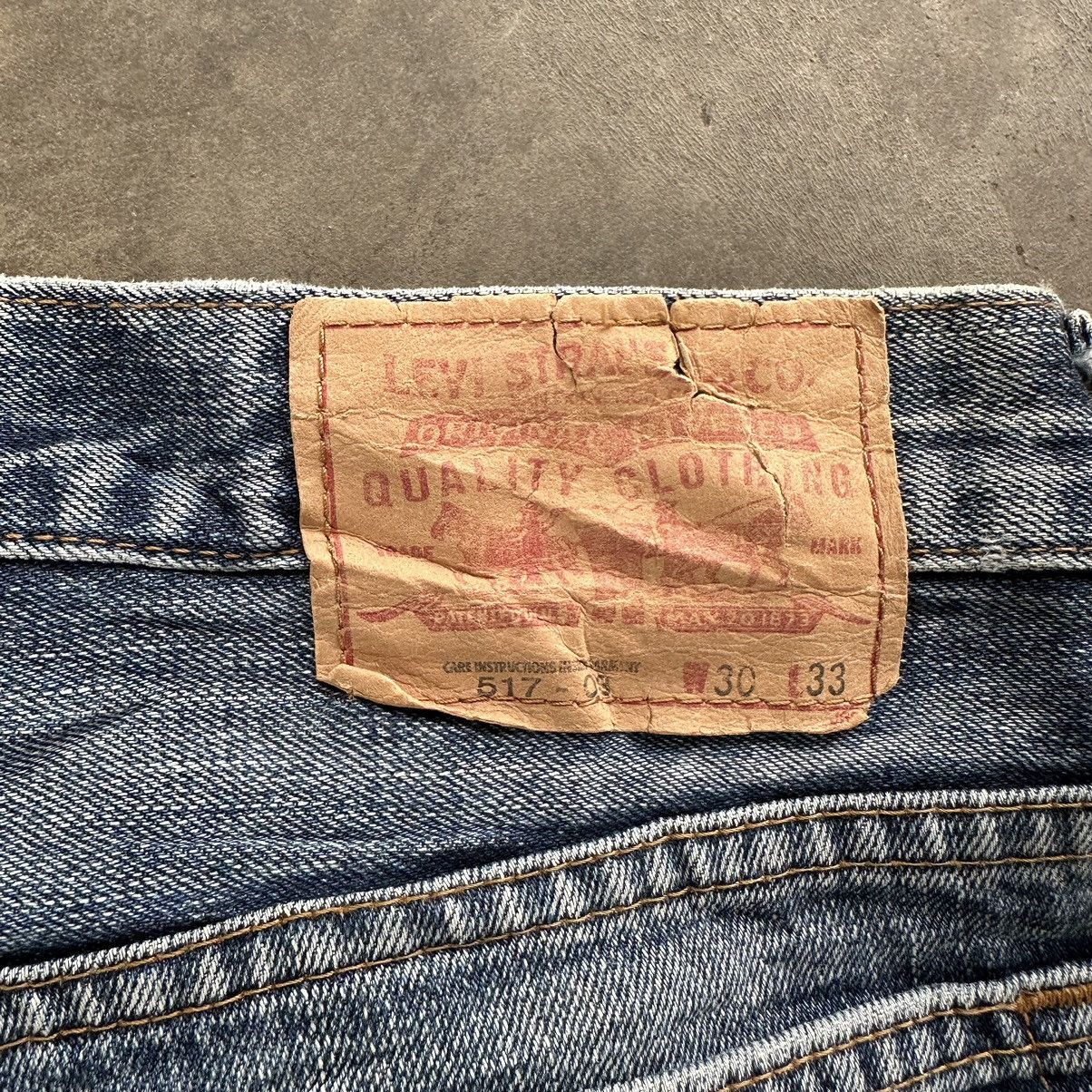 Levi's Vintage Levi’s 517 FLARE Distressed Faded Denim Jean Pant Size US 30 / EU 46 - 12 Thumbnail